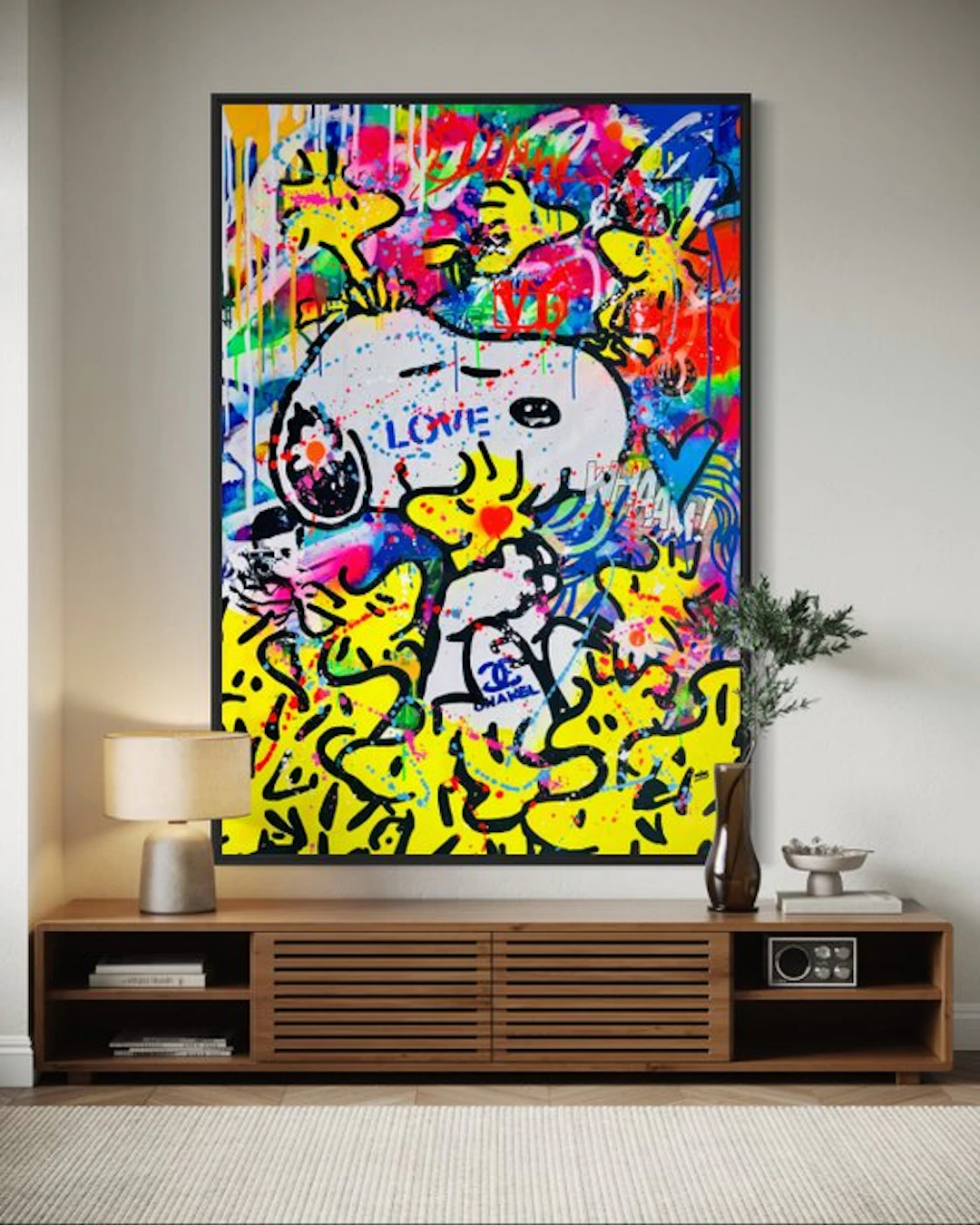 HÖK (1984) - Snoopy With The Tweety Family - Vertical Extra Large XXXL
