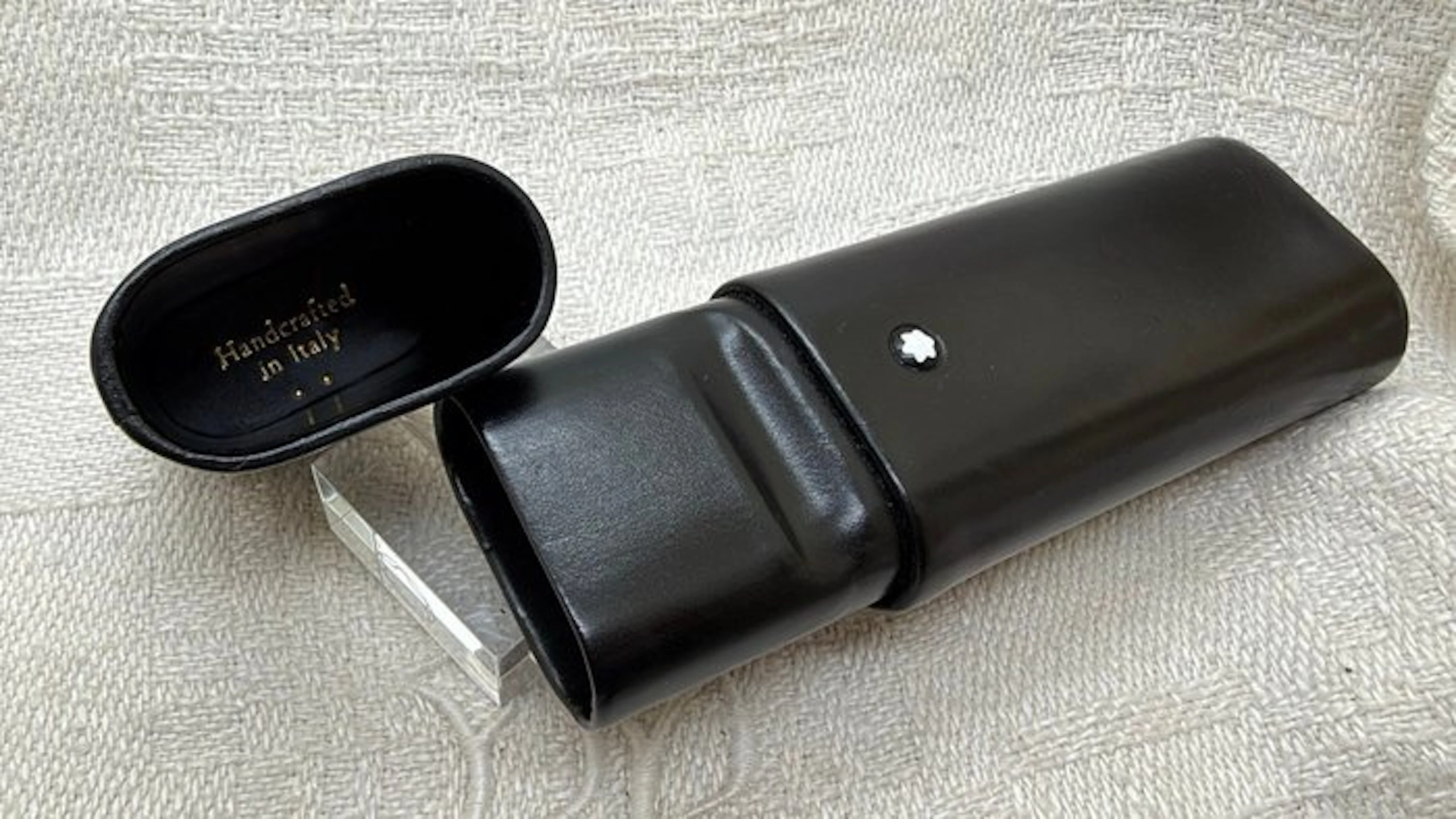 Montblanc - Pen case - Florence Black Pen Pouch Case - Black Leather