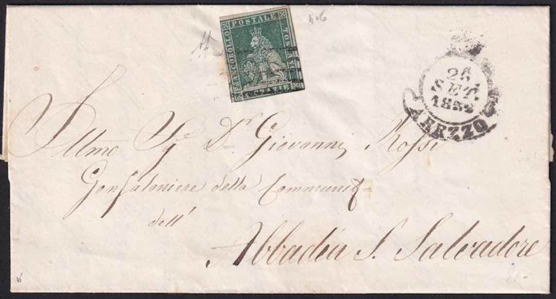 Italian Ancient States - Tuscany 1852 - September 25