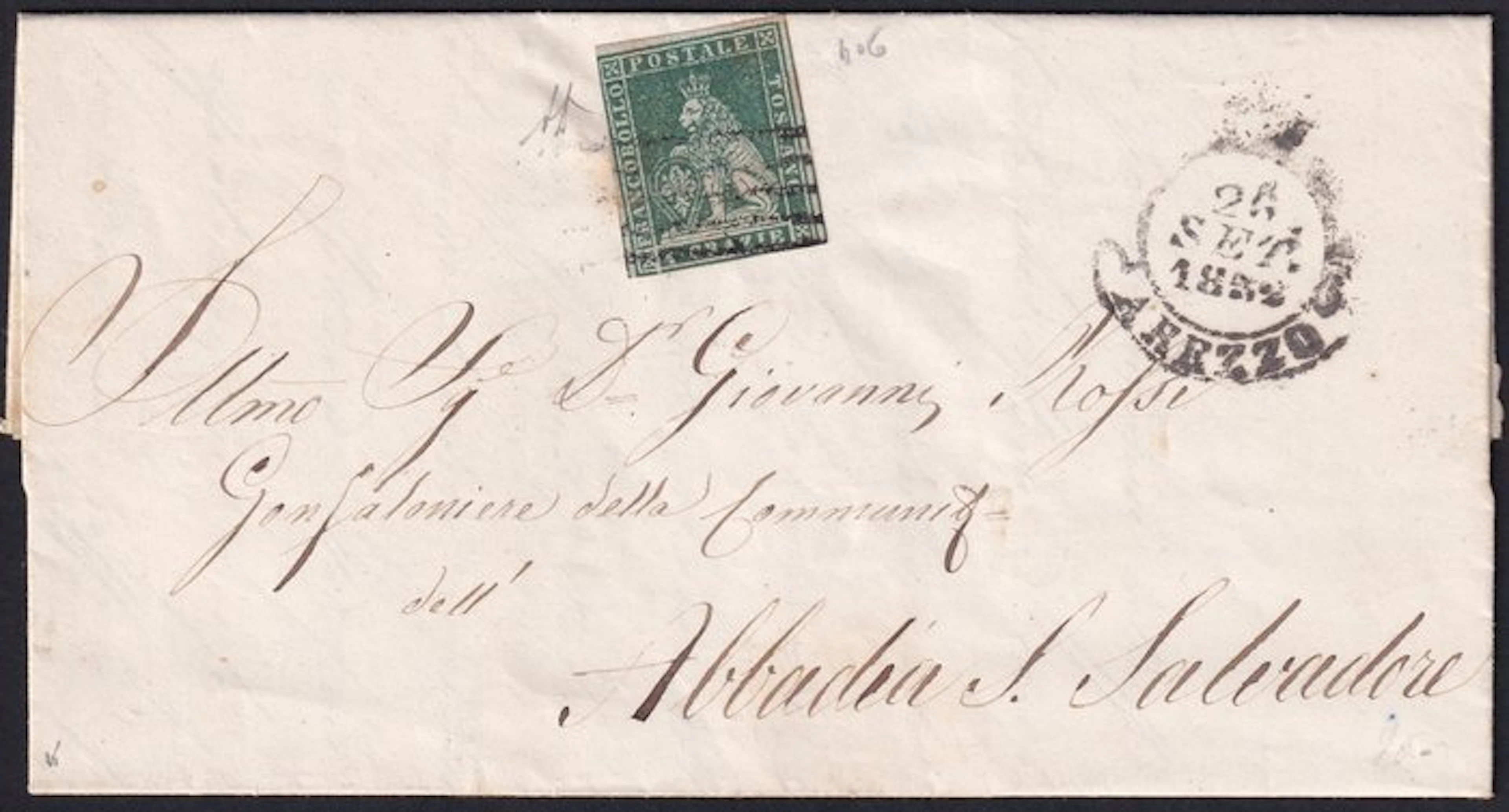 Italian Ancient States - Tuscany 1852 - September 25