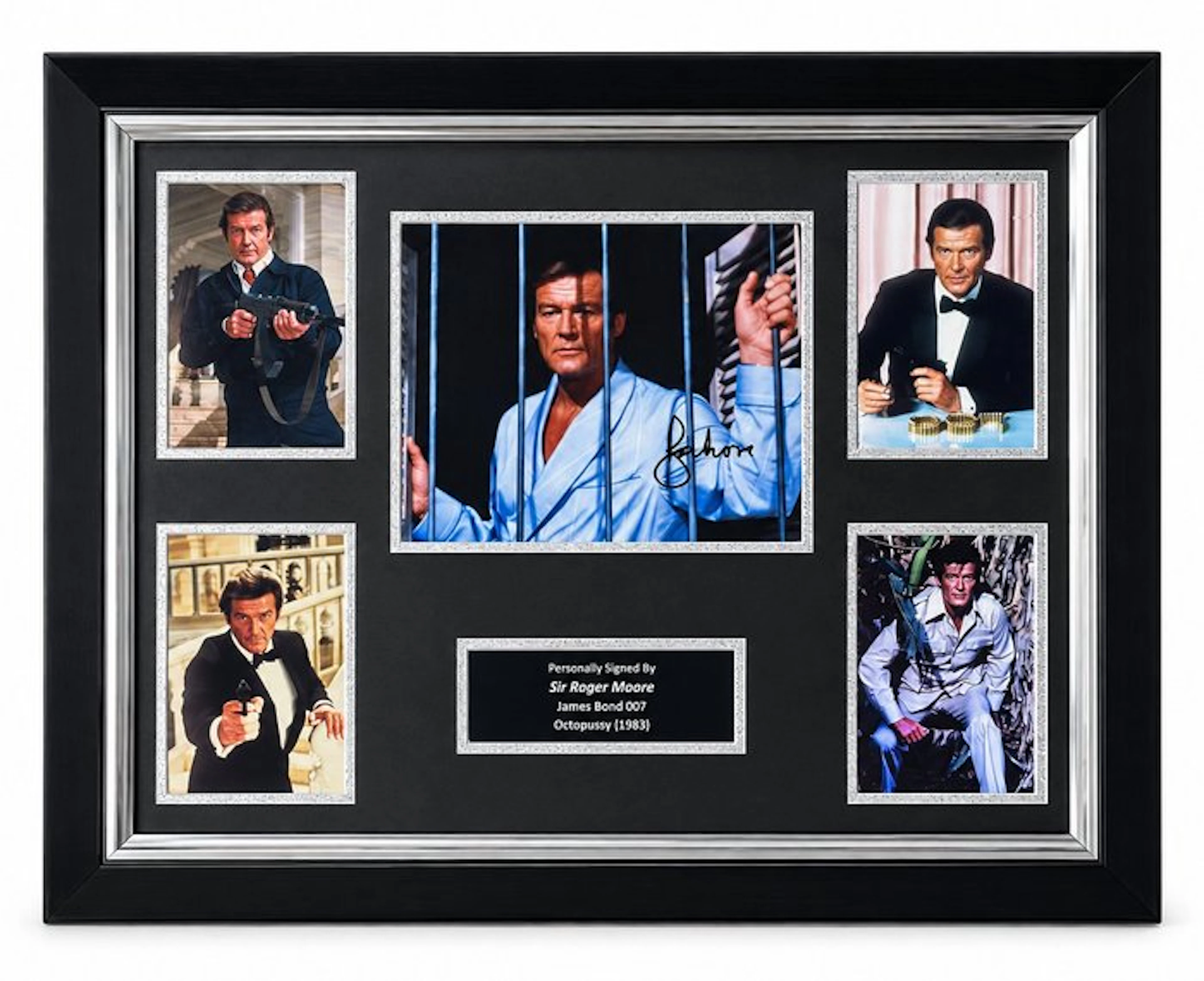 James Bond 007: Octopussy - Roger Moore Signed Framed Display -No Rp Price !