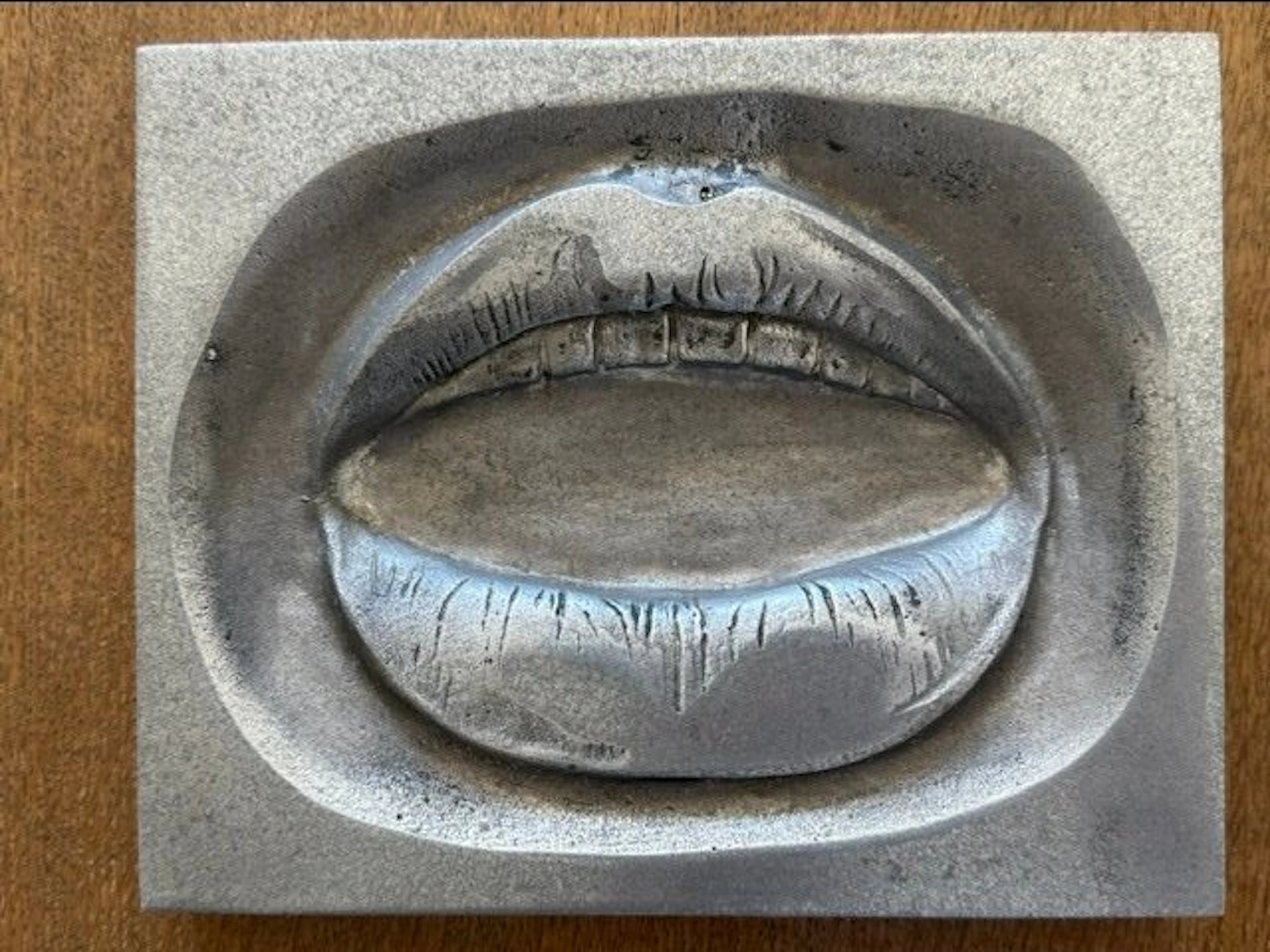 Roy Adzak - Statue, Lips - 18.5 cm - Aluminium