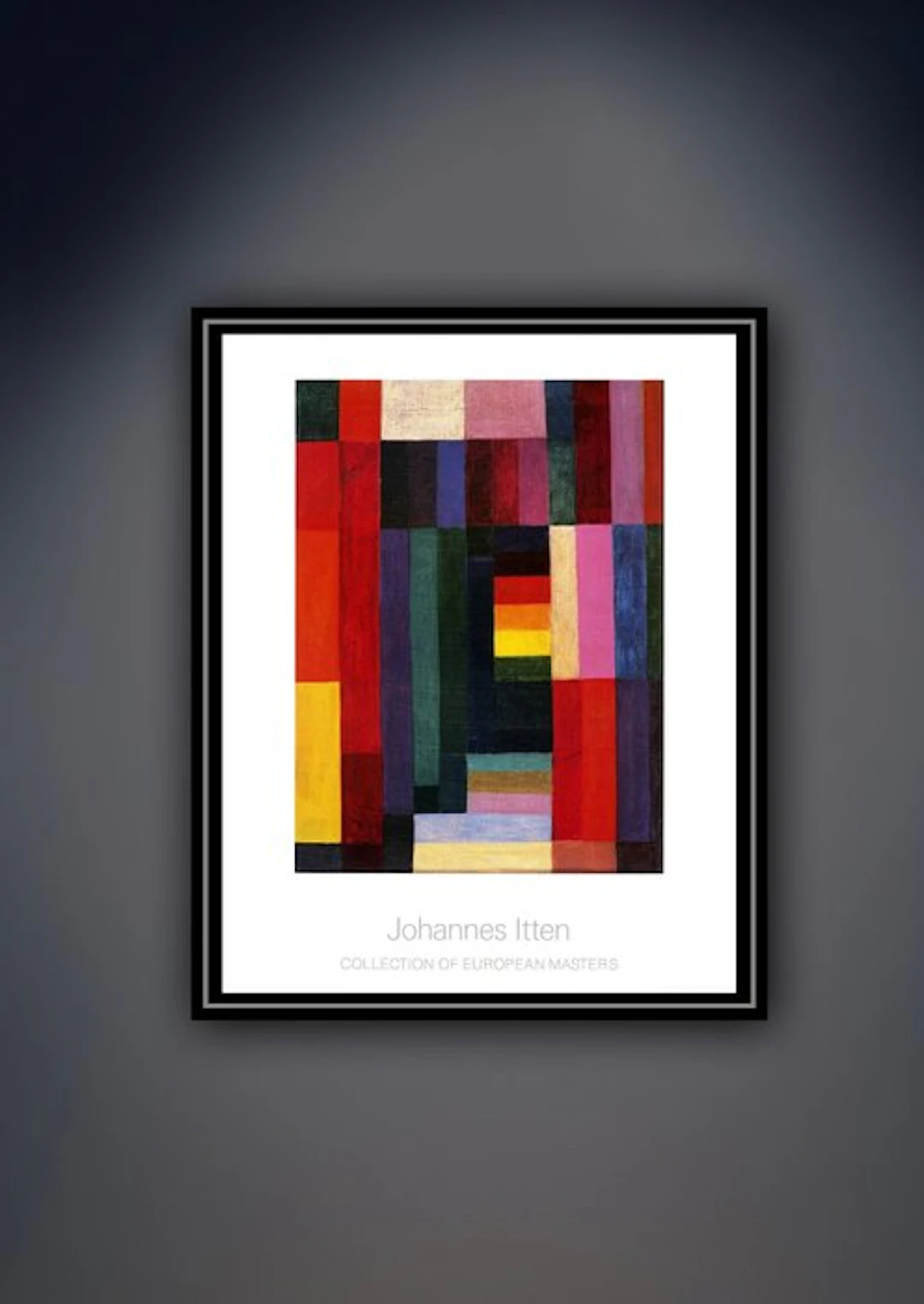 Johannes Itten - “Horizontal-Vertikal, 1915”. - 90 x 70 cm.
