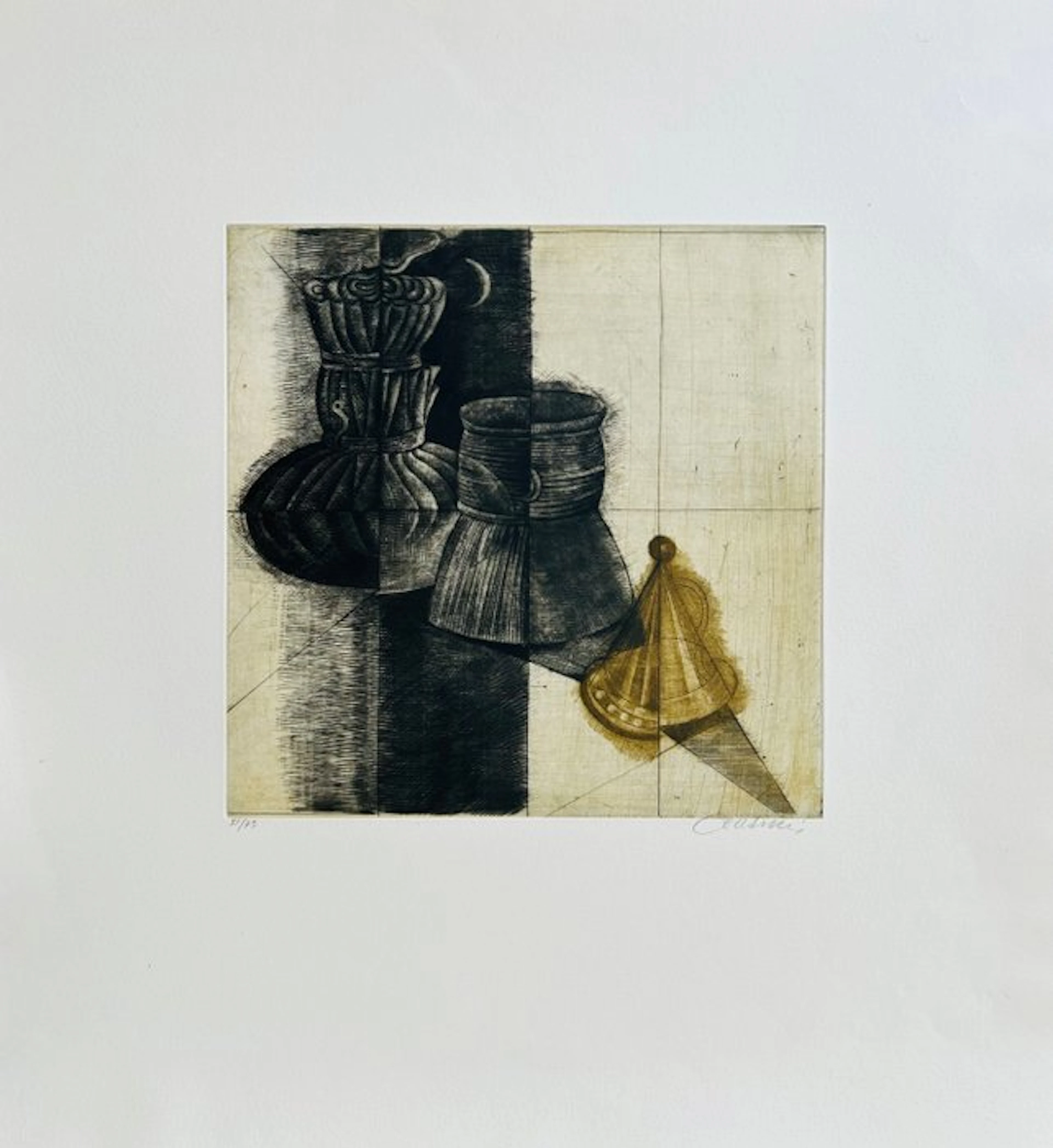 Brigitte Coudrain (1934) - Sans-titre - Eau-forte originale signée