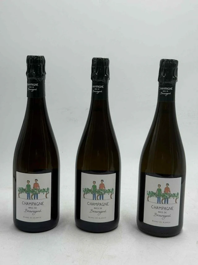 Amis de Beauregard - Champagne Extra Brut, Blanc de Blancs - 3 Bottle (0.75L)