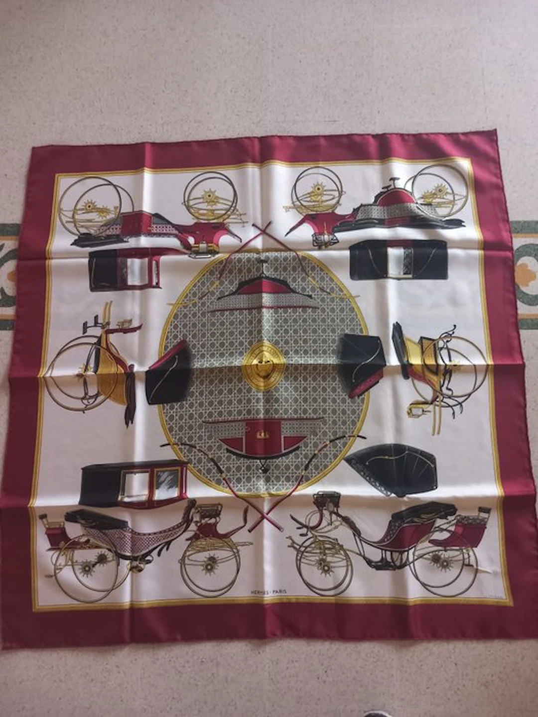 Hermès - Les Voitures à Transformation - Foulard