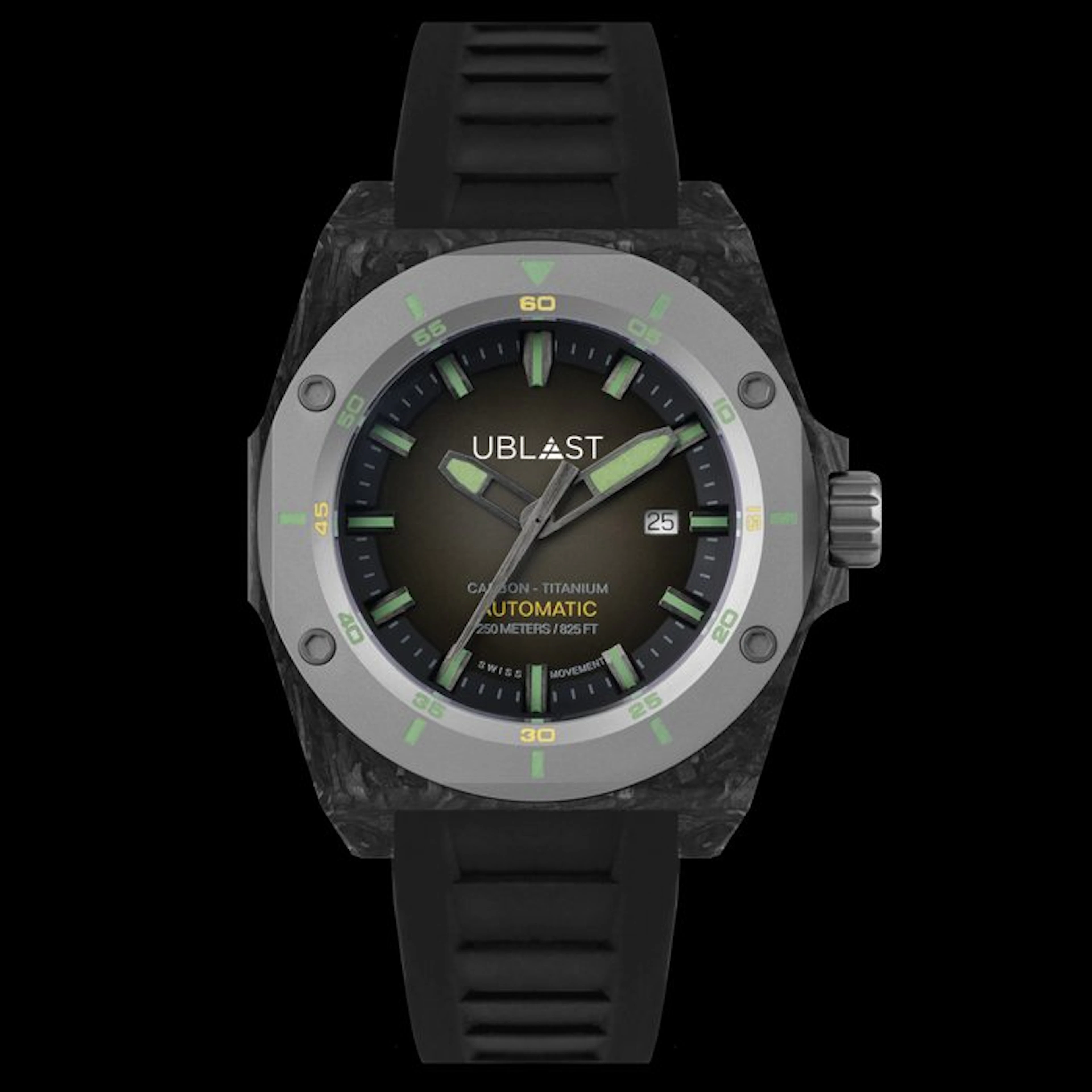 Ublast - Fusion Carbon & Titanium - UBFSN47GR - Automatic Swiss - Men - 2026