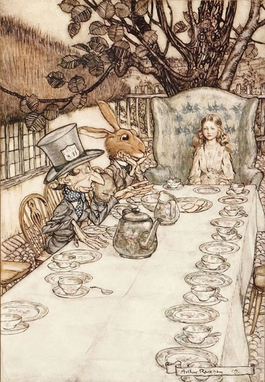 Lewis Carroll / Arthur Rackham (ill) - Alice's Adventures in Wonderland - 1919