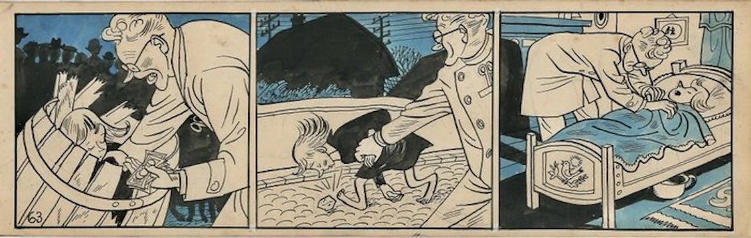 Doeve, Eppo - 1 Original strip - Het Mannetje Bagatel - 1946