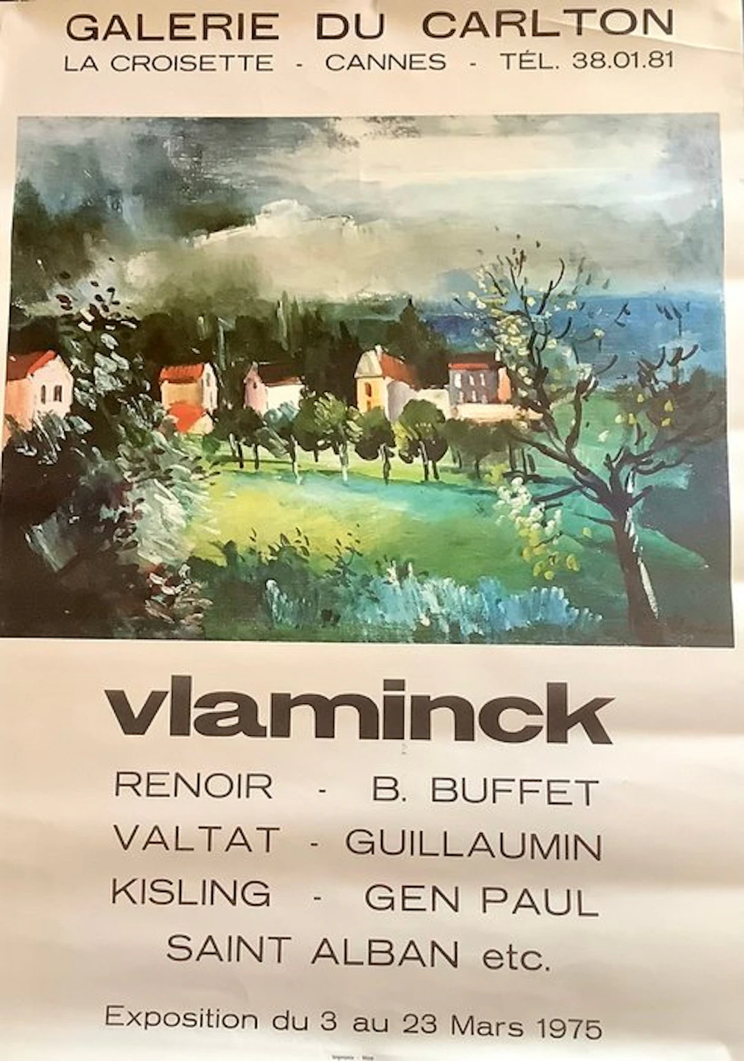 Wlaminck - Galerie du Carlton - Exposition Wlaminck. - 1970s