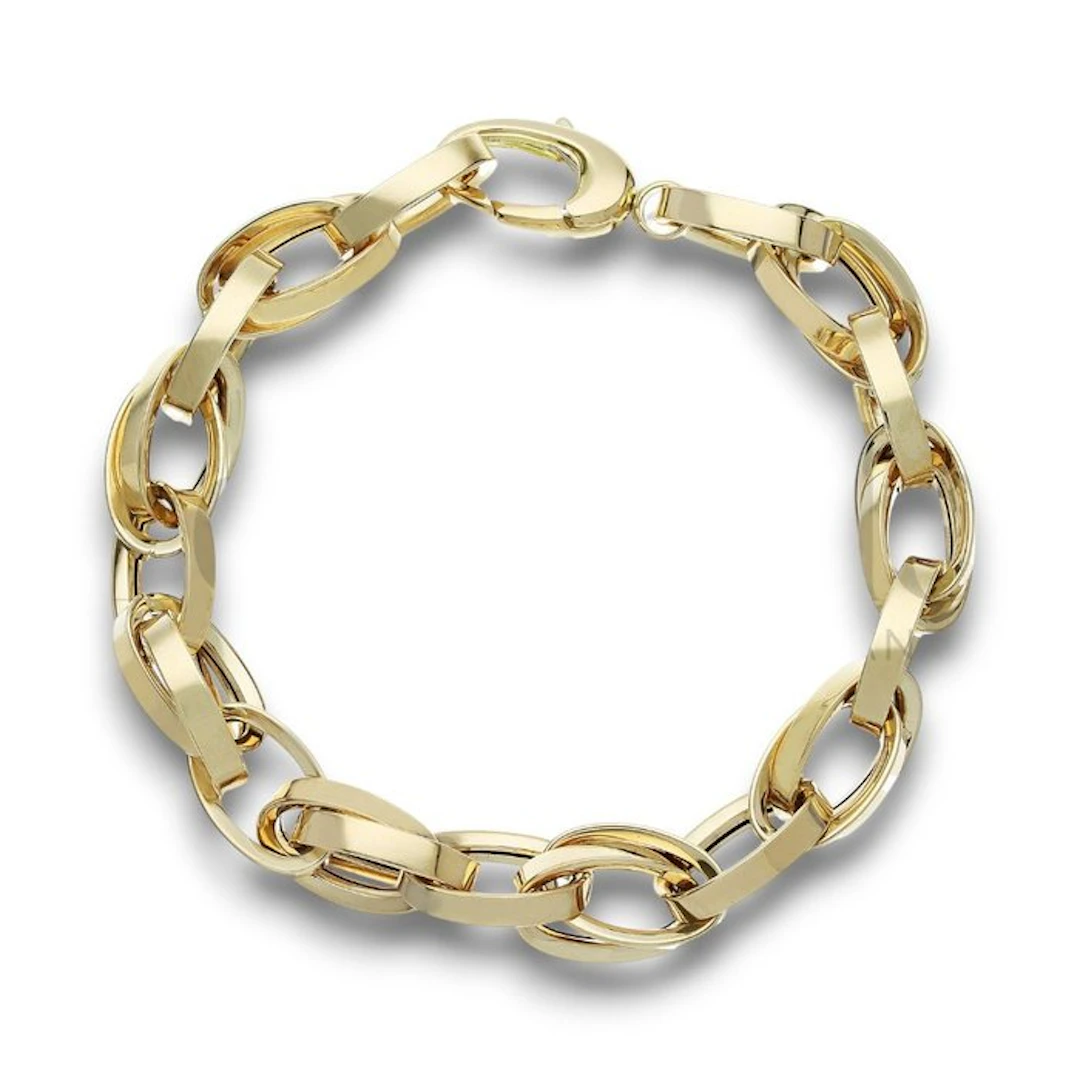 Bracelet - 18 kt. Yellow gold - Braided chain 13.5 g