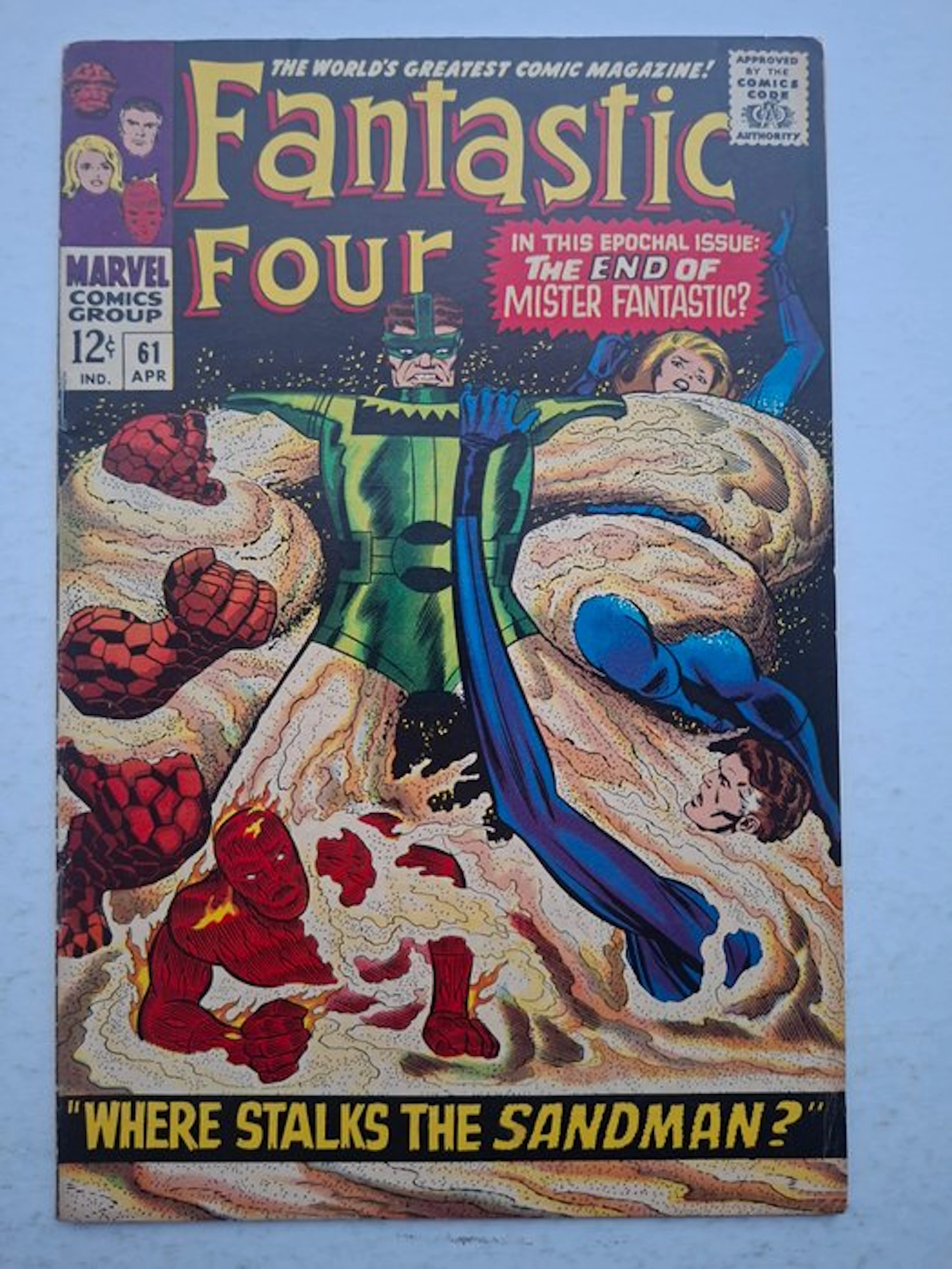 Fantastic Four 61 - Where stalks the sandman - 1 Comic - First edition - 1967