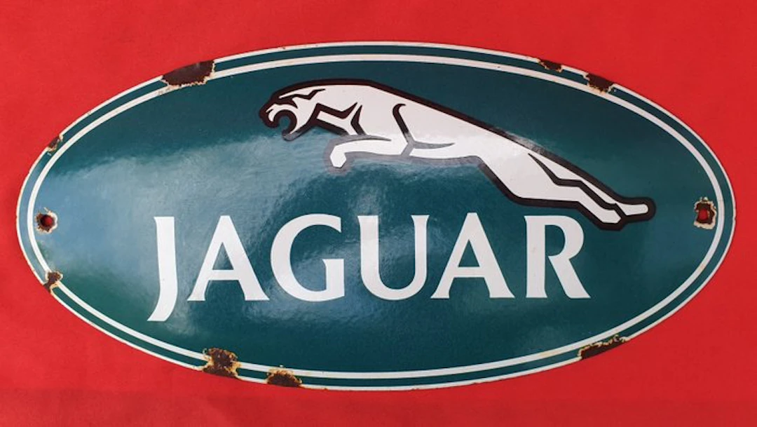 Aus Nachlass Originales 70iger Jahre - JAGUAR - Enamel sign - Enamel, Metal