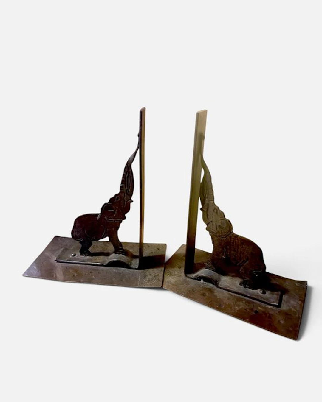Goberg - Hugo Berger - Bookends (2) - Wrought iron - Pair of bookends
