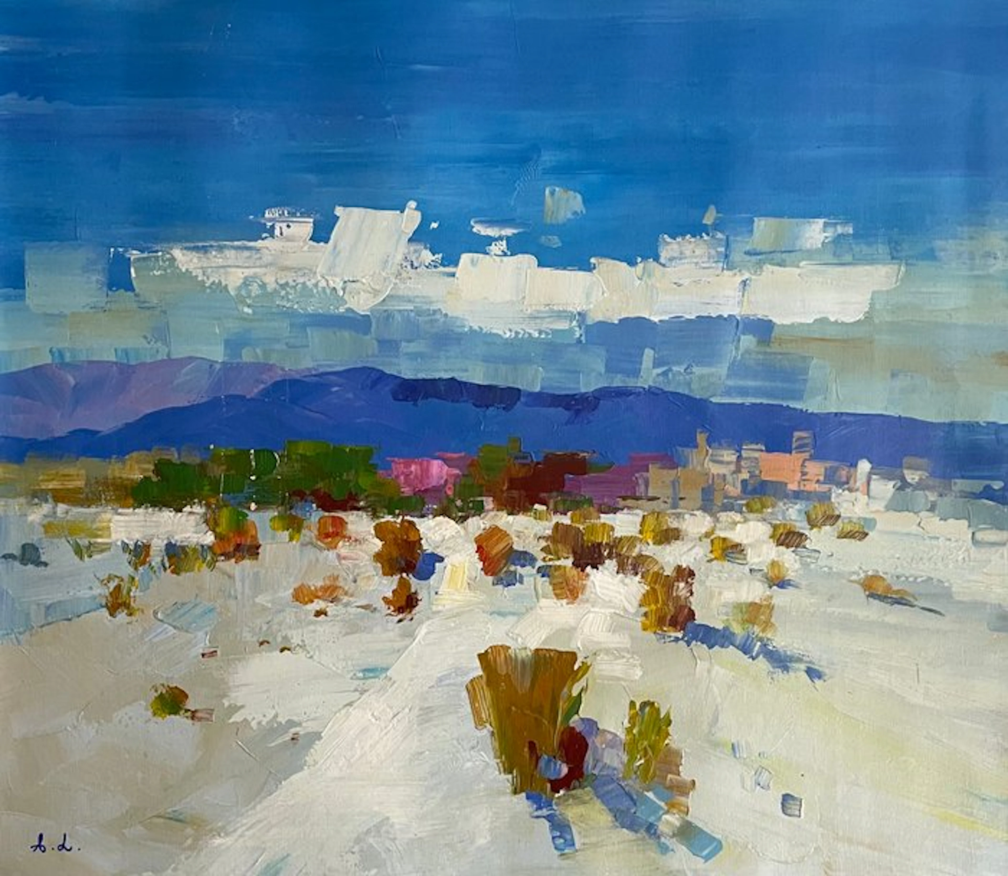 Andrea Loria (1963) - Azzurro che brucia