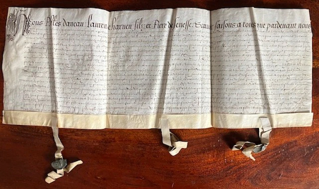 Hainaut (Hennegau) - Écriture notariale décorative (Mons