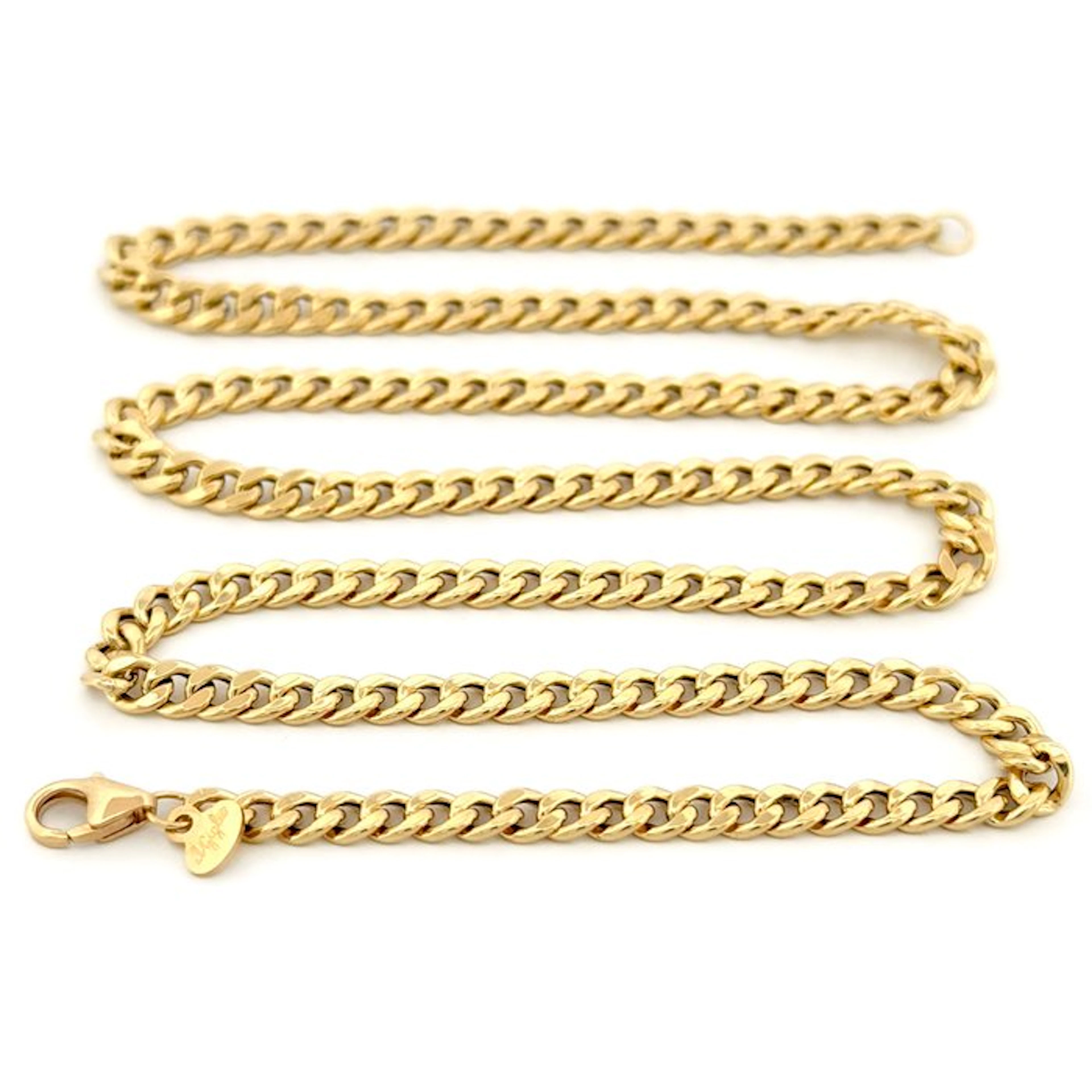 No reserve price - Necklace - 18 kt. Yellow gold - Cuban Link - 50 cm