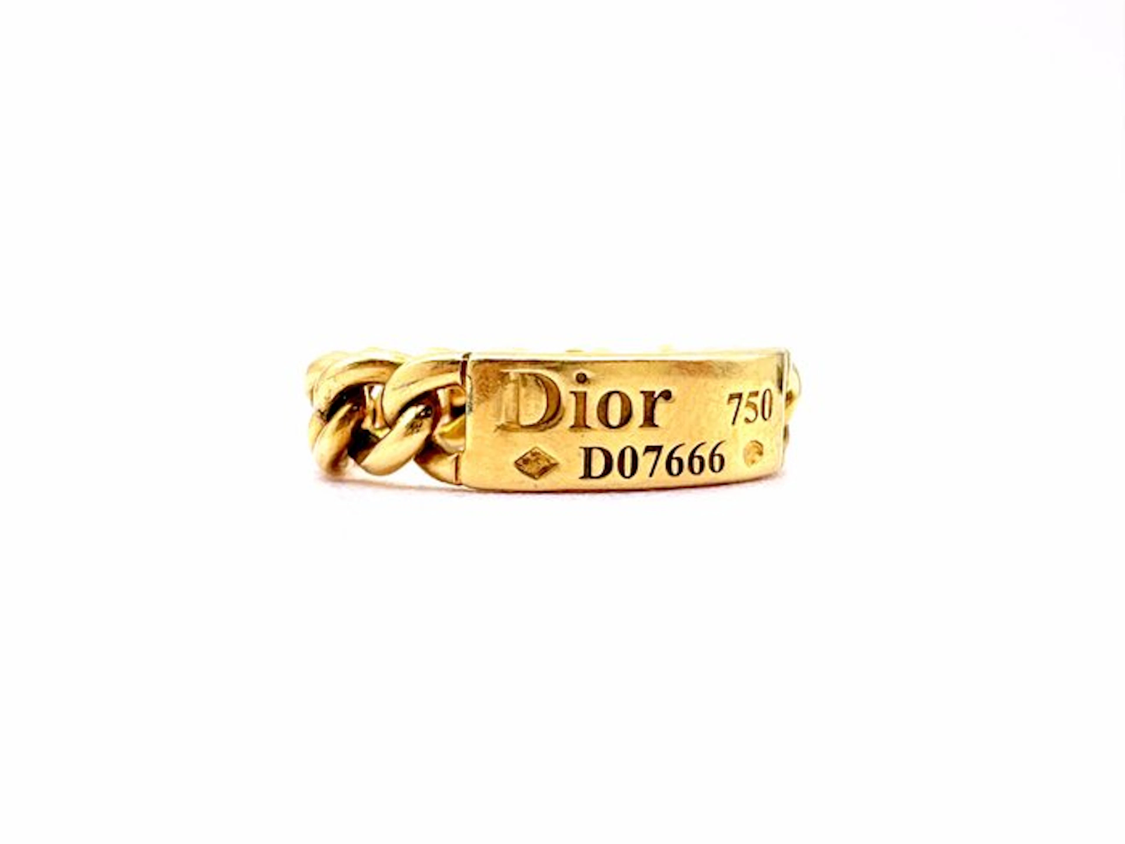 Dior - Ring - Gourmette - 18 kt. Yellow gold