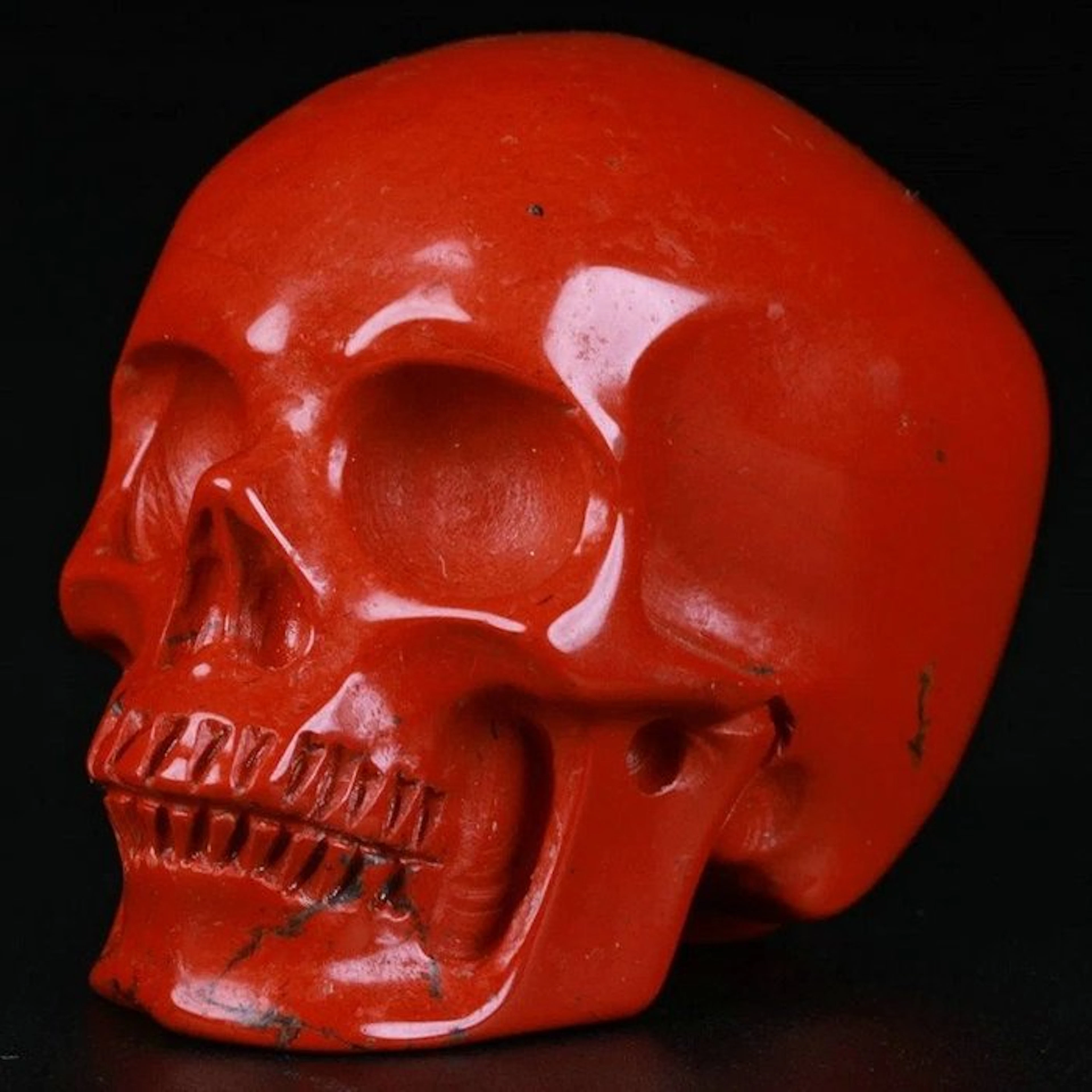 93g Red Jasper Skull – Collector's Piece – Island in...
