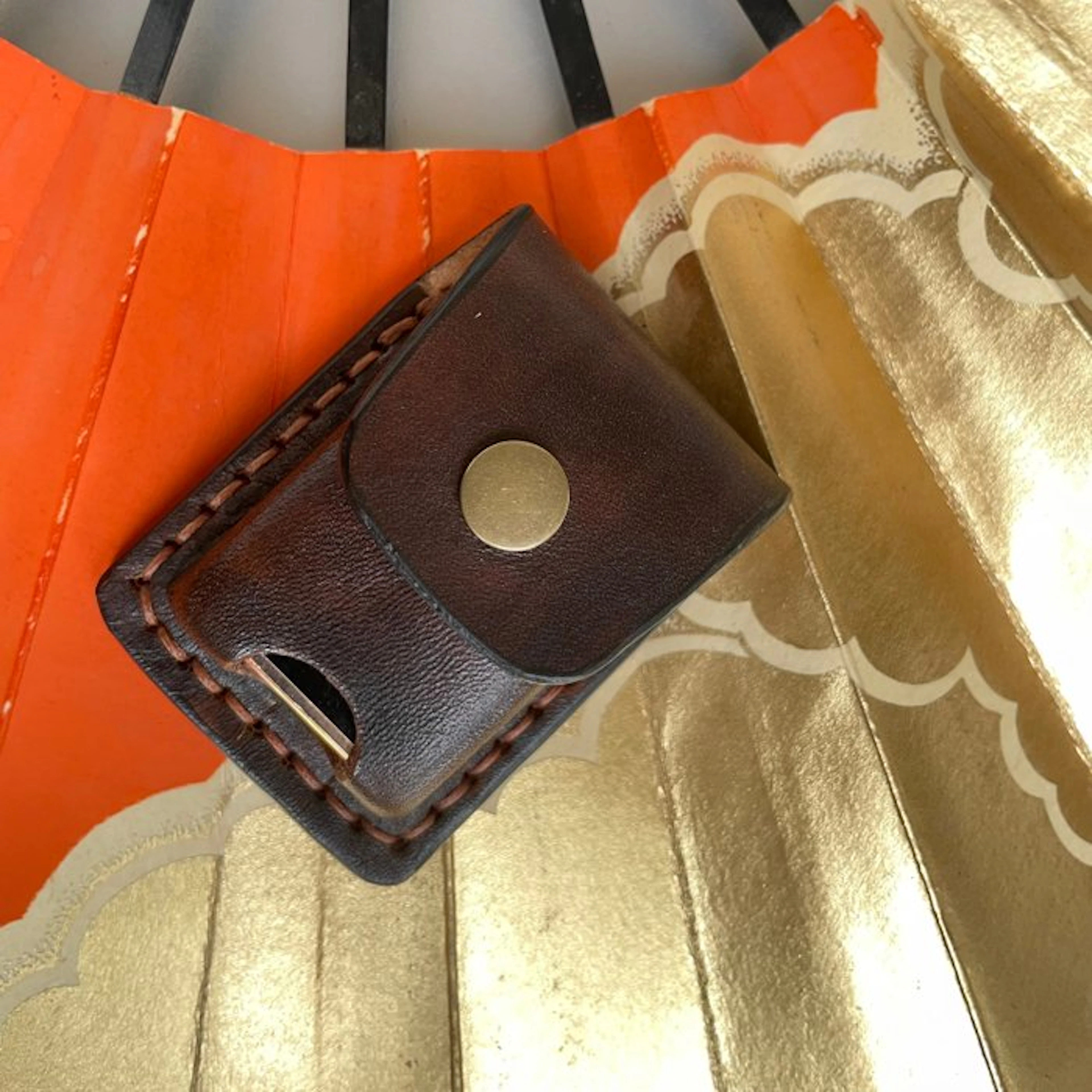 Handmade Genuine Leather brown case for Dupont standard...