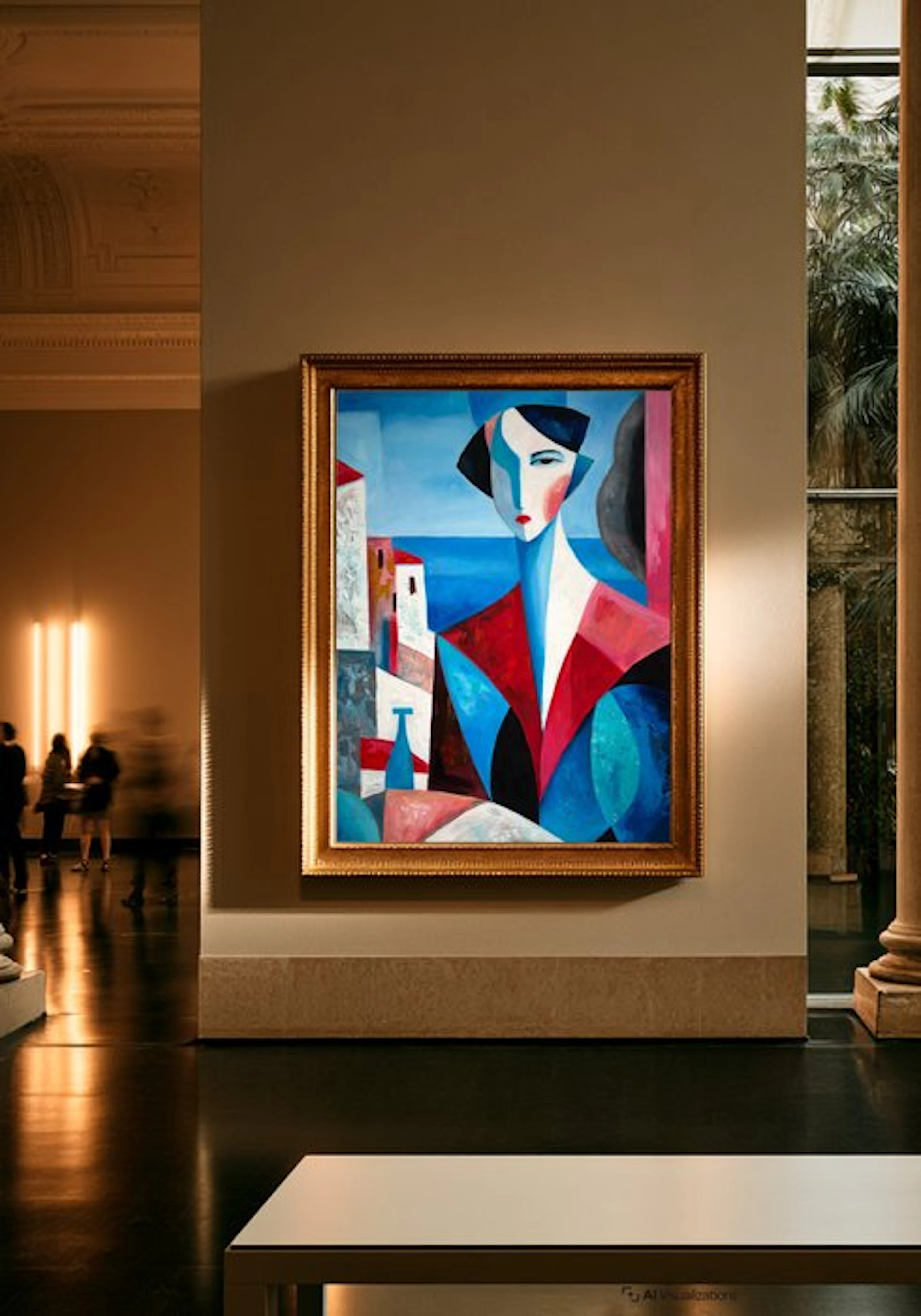 E. Pérez Lezcano - La dama y el mar XL (No Reserve)