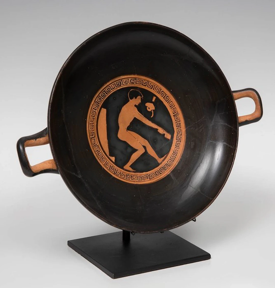 Ancient Greek Ceramic Superb Kylix depicting an Athlete - Tarquinia Painter