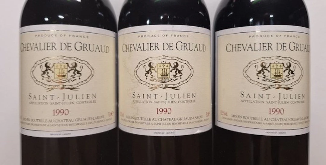 1990 Chevalier de Gruaud - Saint-Julien - 3 Bottles (0.75L)