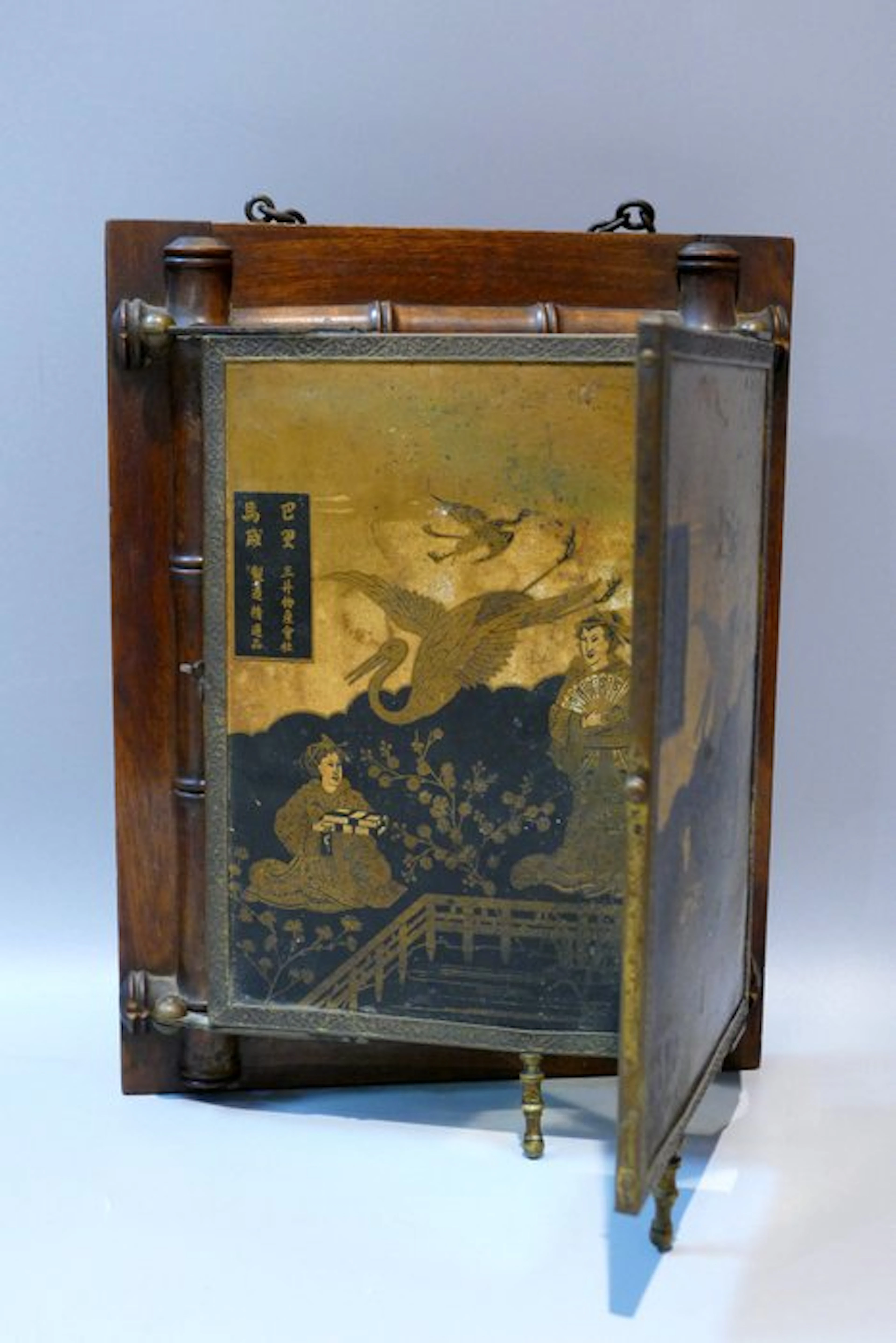 Mirror Triptych - Wood - Magoshi - Japan - Meiji period (1868-1912)