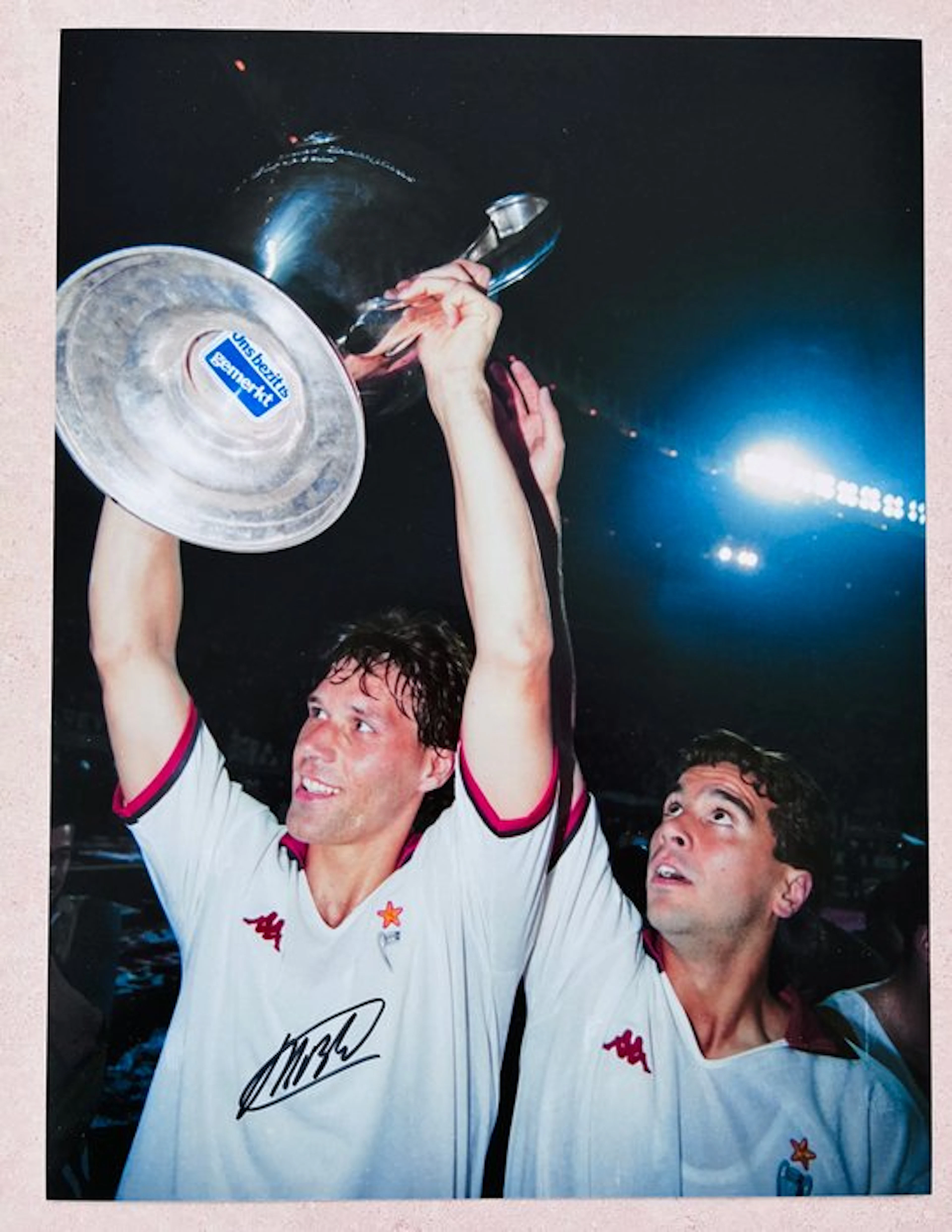 Marco van Basten - Hand Signed UEFA CL Winner AC Milan – No Reserve