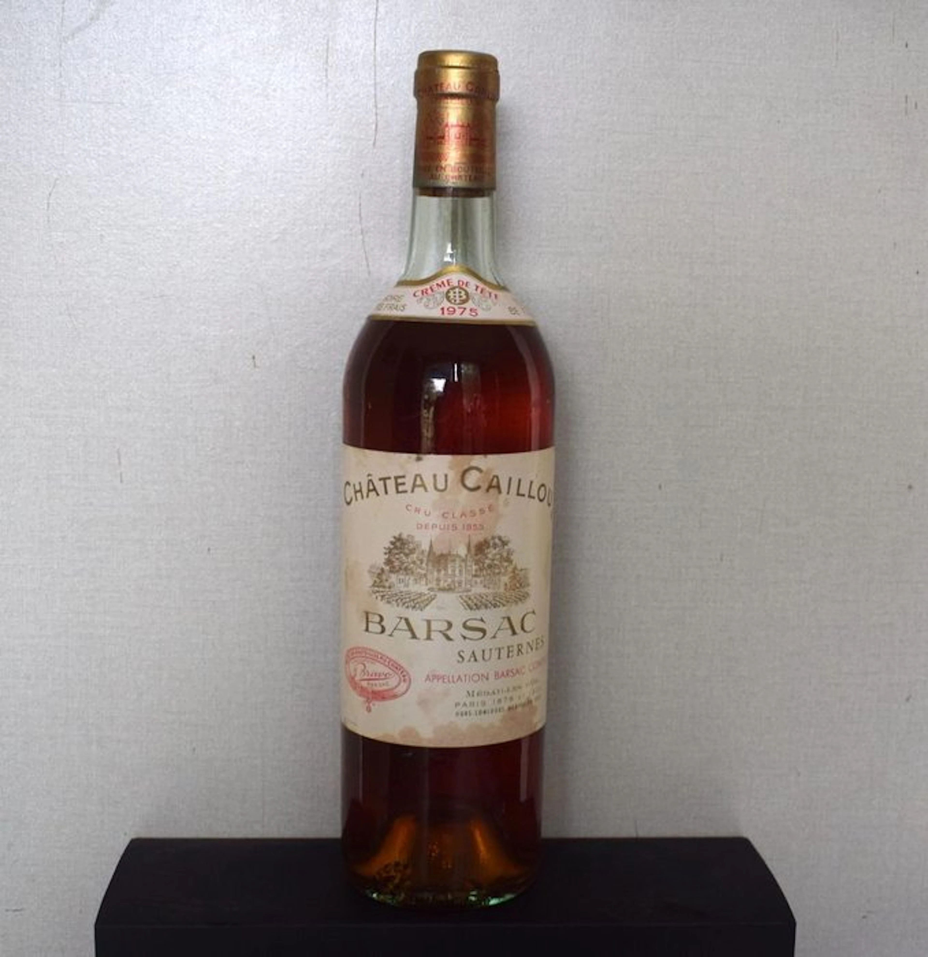 1975 Château Caillou "Crème de Tête" - Sauternes, Barsac - 1 Bottle (0.75L)