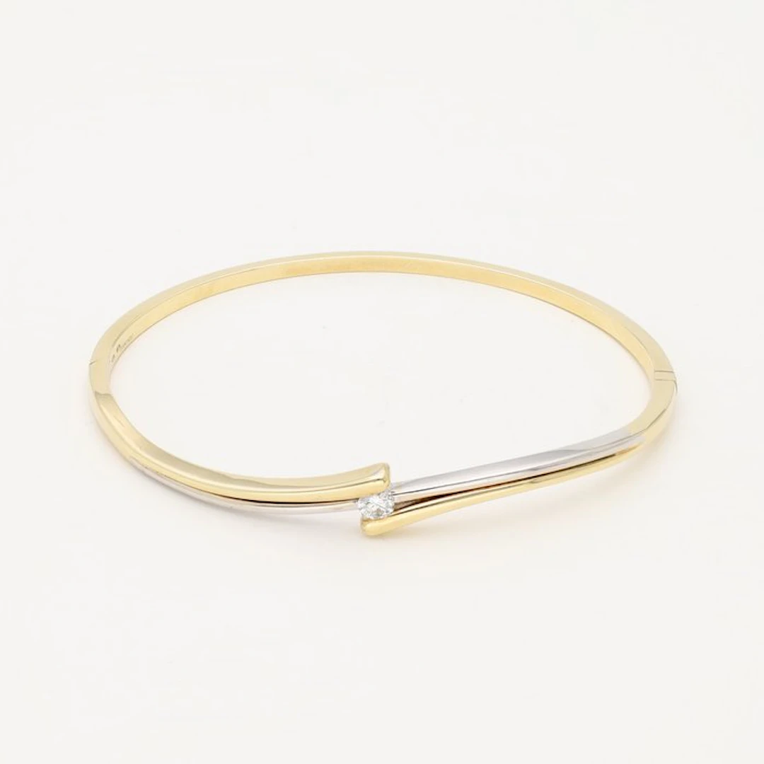 Bracelet - 14 kt. Yellow gold, White gold Diamond (Natural) - Brand Daimonde