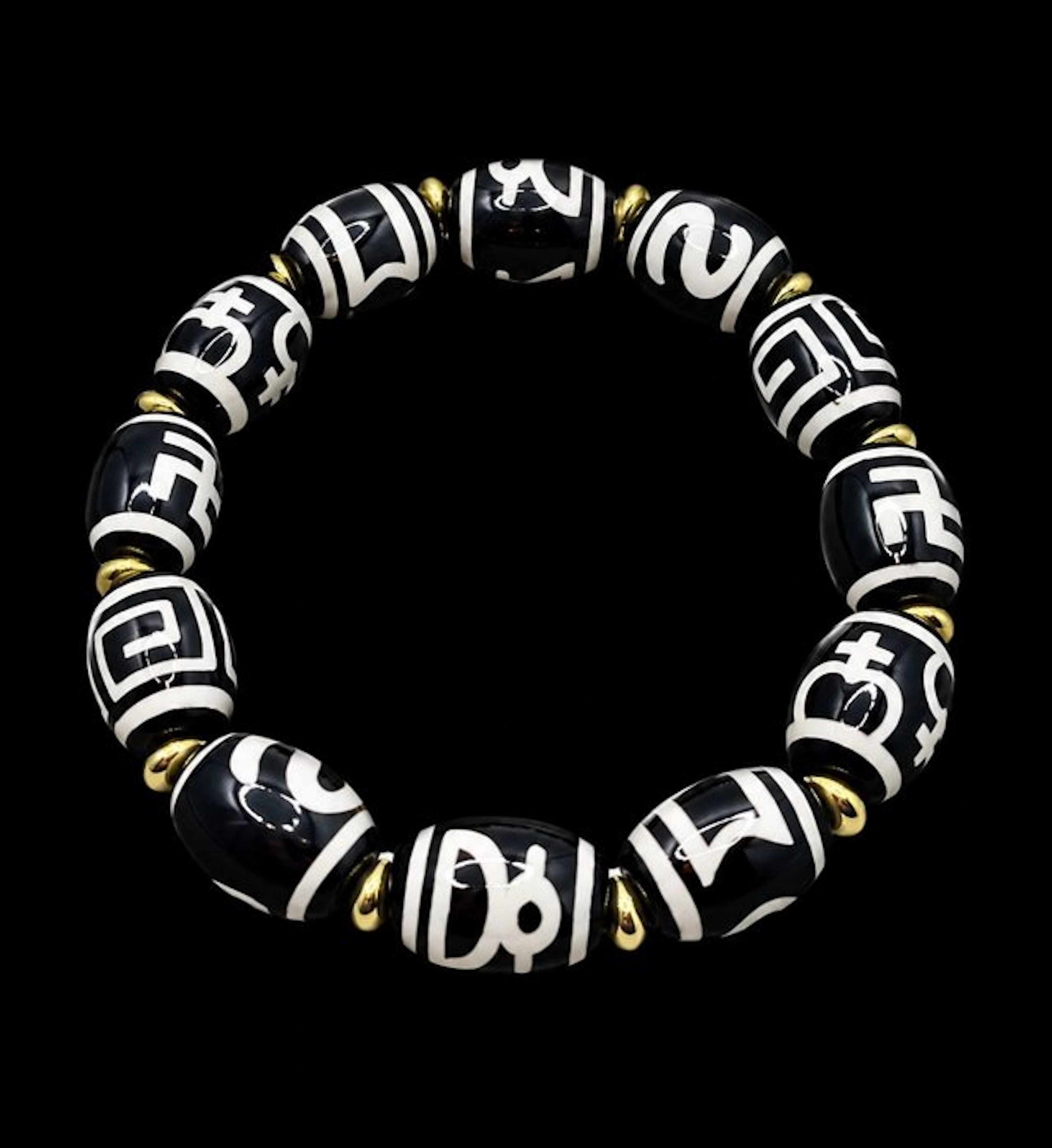 Exclusive Tibetan Bracelet with Dzi Beads - Supreme...