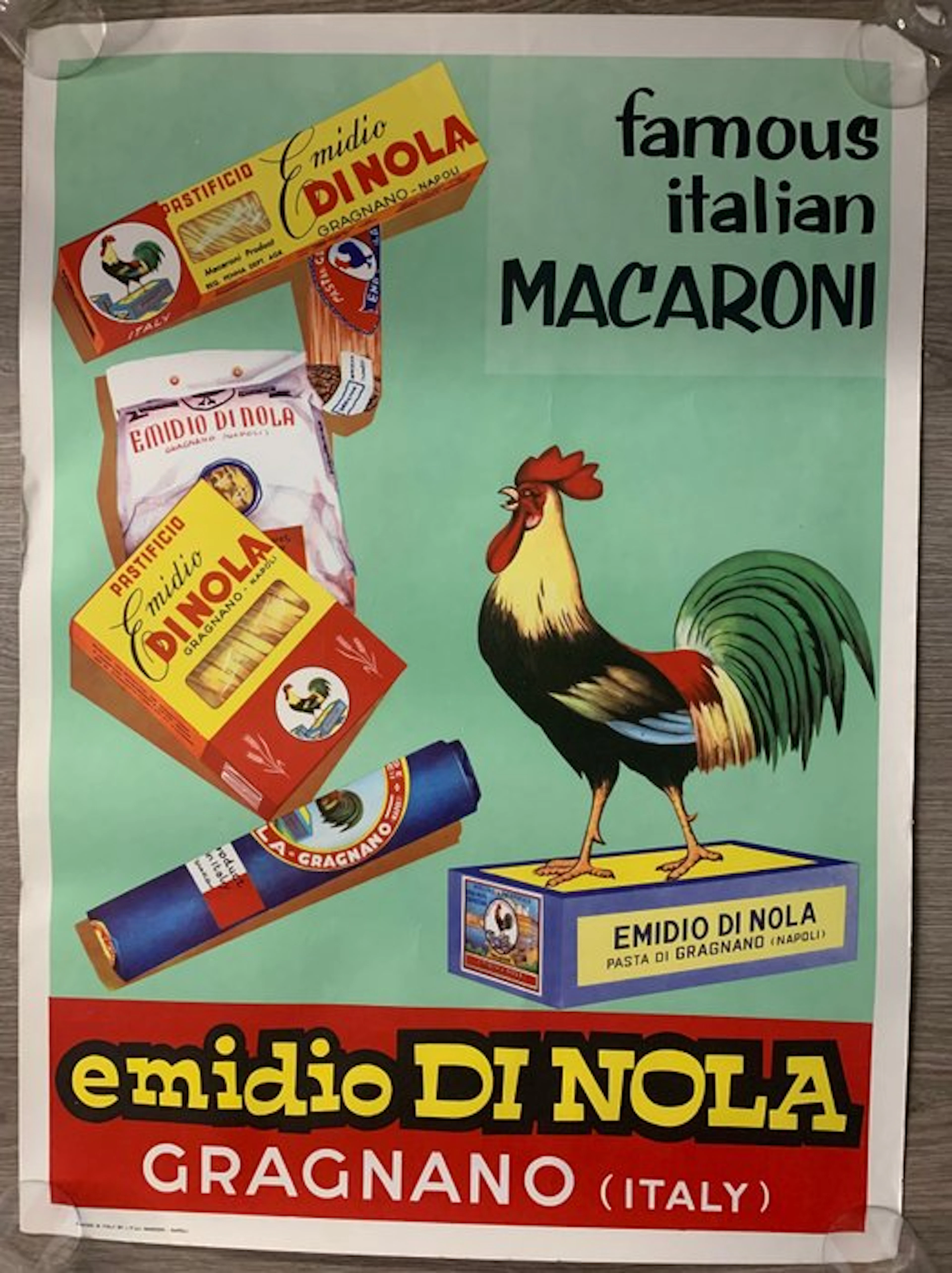 Originale Pasta Napoli Italia - Manifesto Italian...