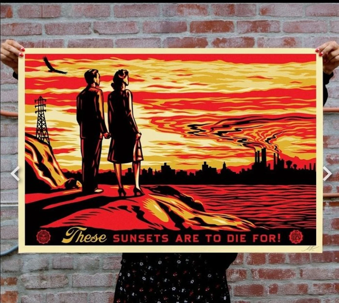 Shepard Fairey (OBEY) (1970) - These sunsets are to die for