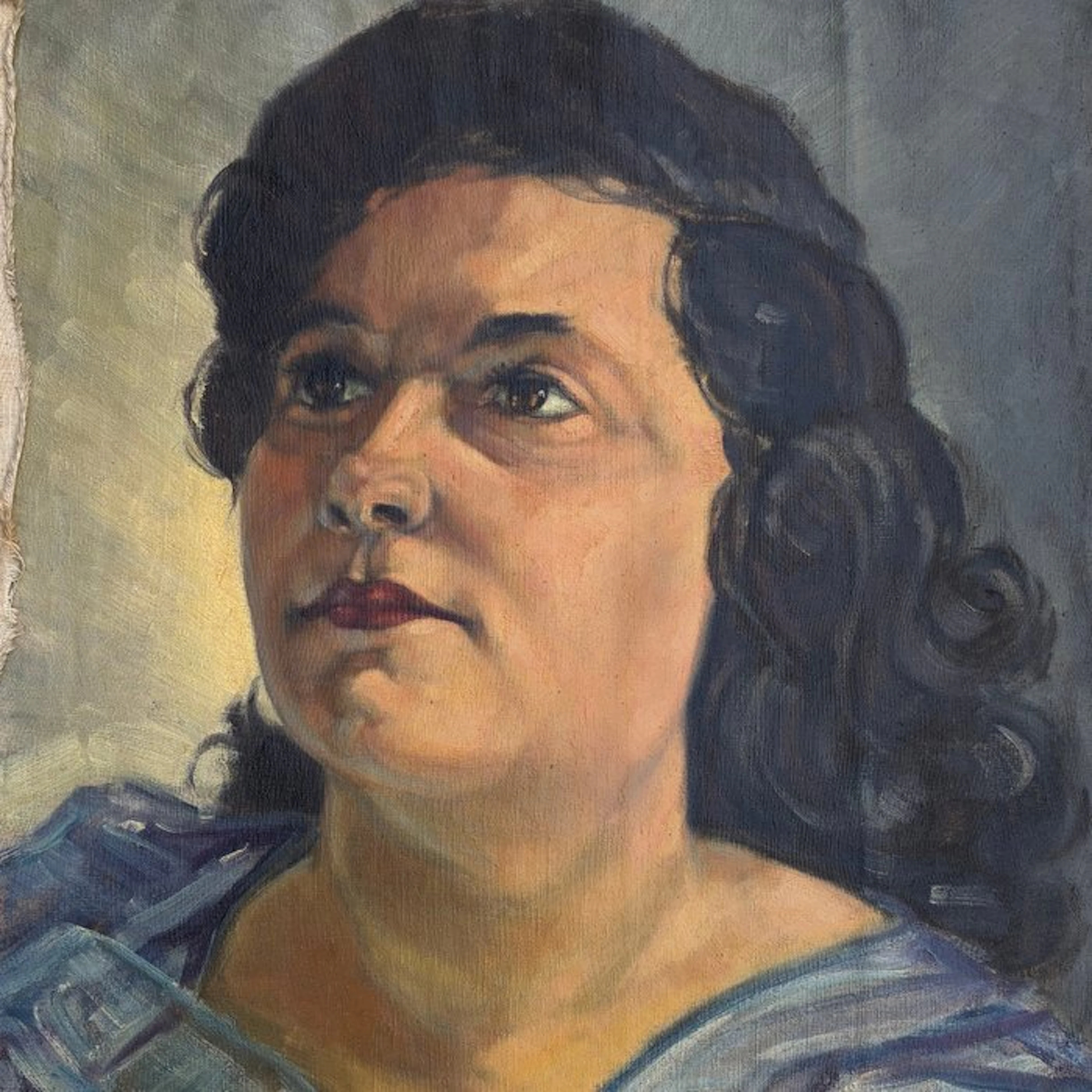Augustin Memin (1910 - 1981) - Portrait de Femme "Étude...