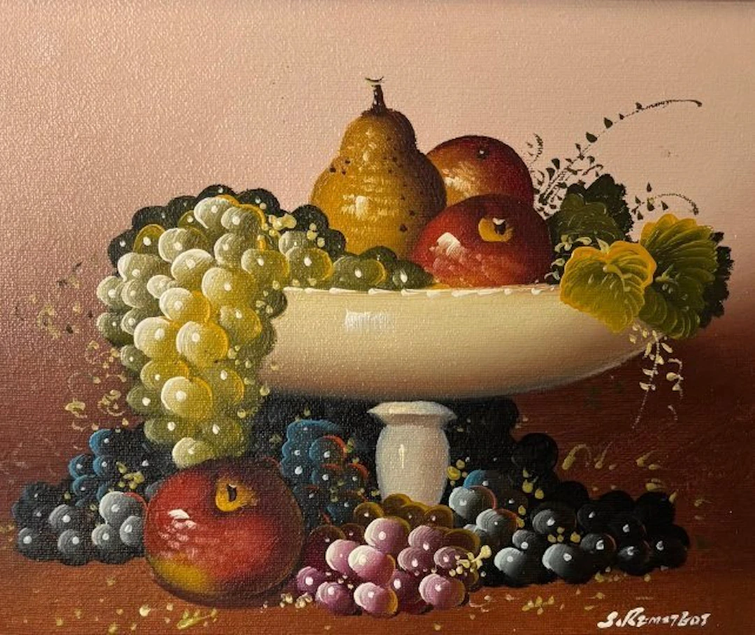 European school (XX), signed "J. Remstedt" - Nature morte