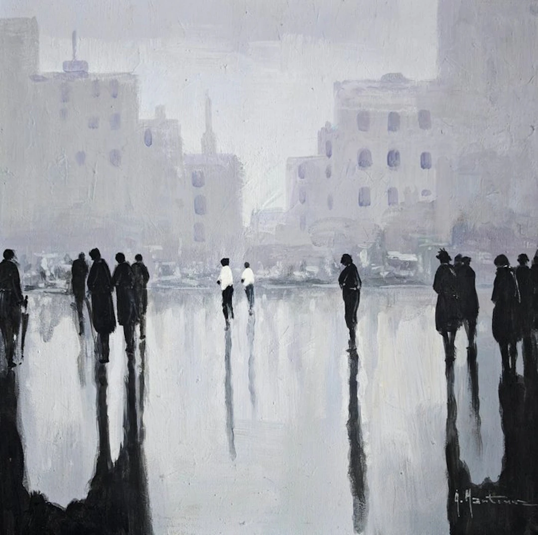 École espagnole contemporaine - Les Silhouettes de la ville - NO RESERVE