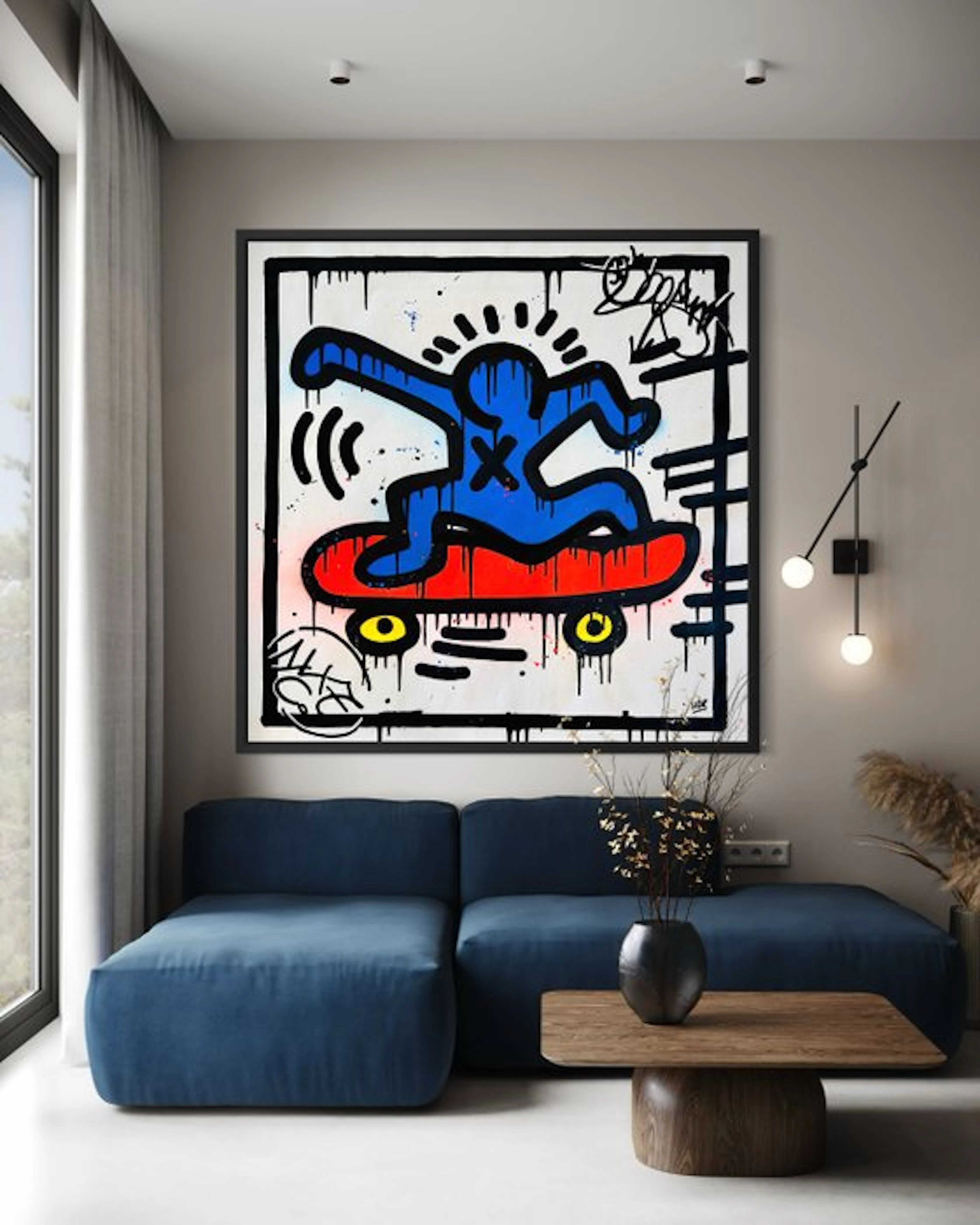 HÖK (1984) - Haring's Skate Revolution - Square Extra Large XXL