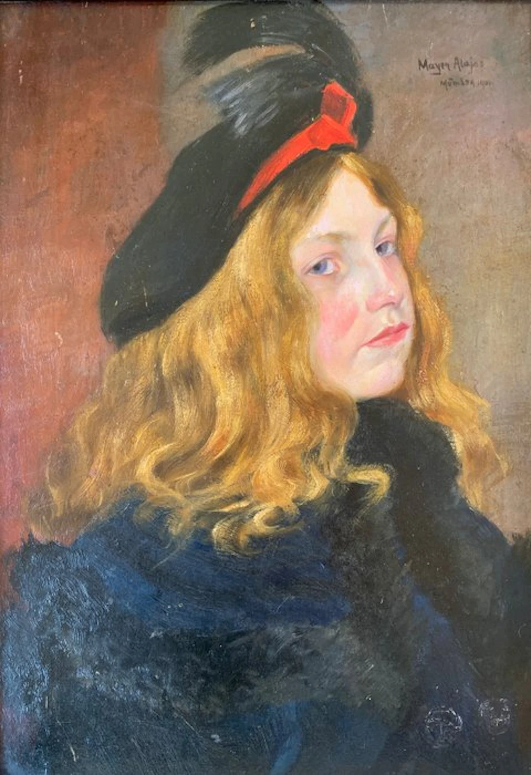 Alajos Mayer (1878-1957) - The Girl with the Golden Hair