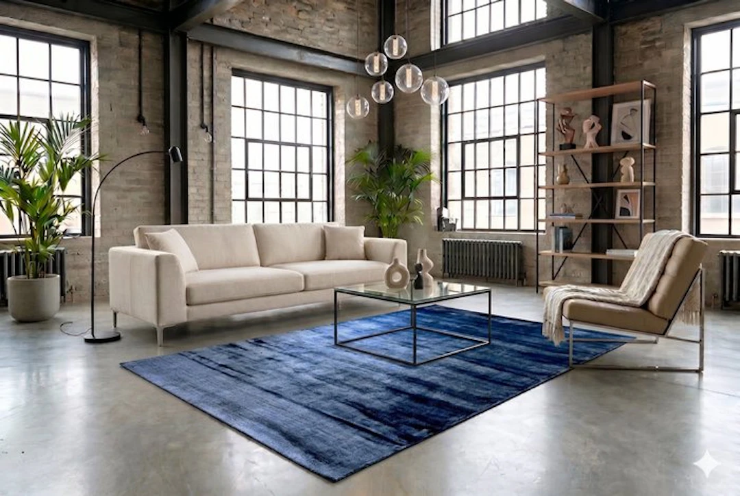 Modern blue Gabbeh - Rug - 250 cm - 150 cm - unused and very soft
