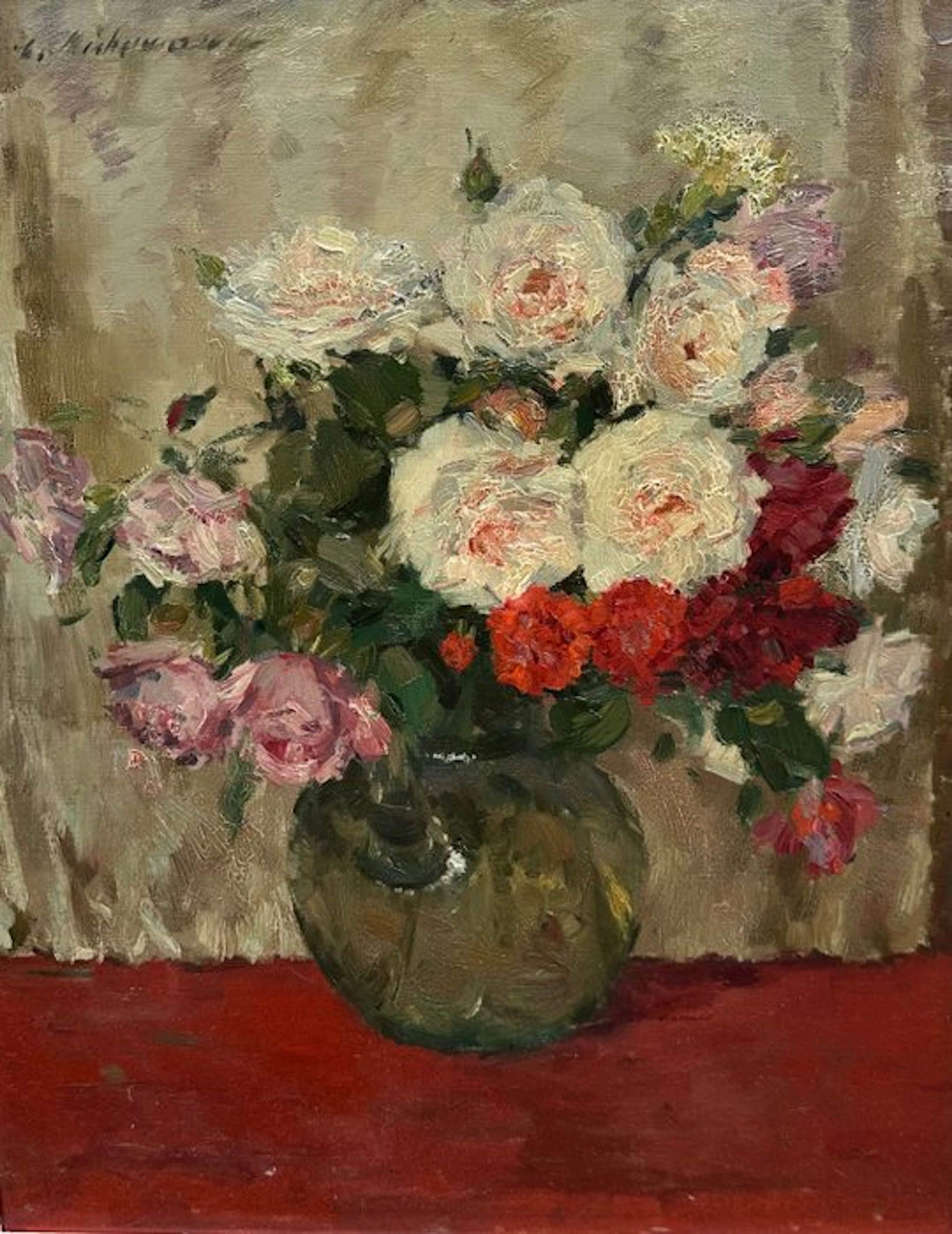 Ludwig Muhrmann (1886-1870) - Bloemstilleven