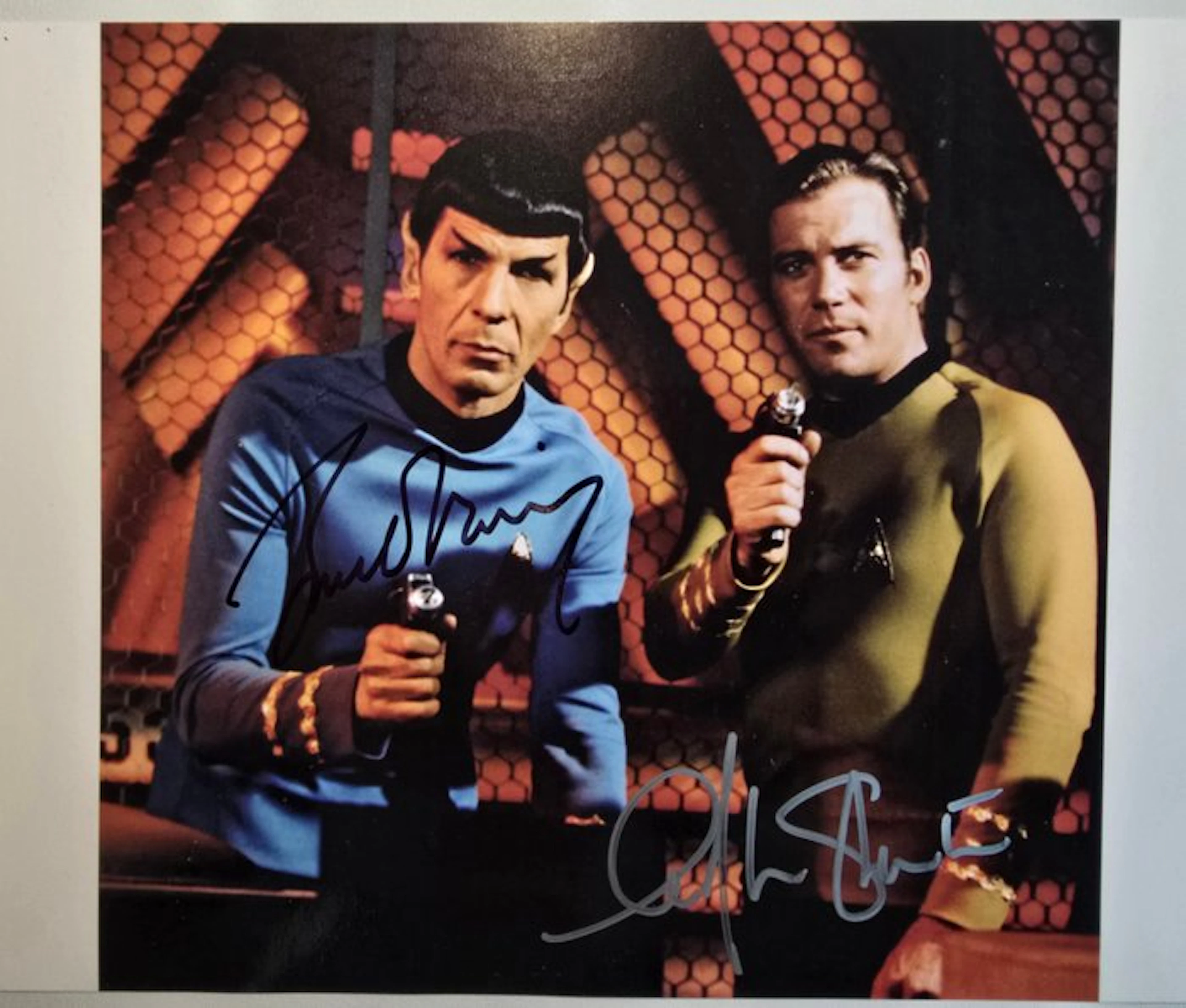 Leonard Nimoy and William Shatner - Handsigned Photo with COA