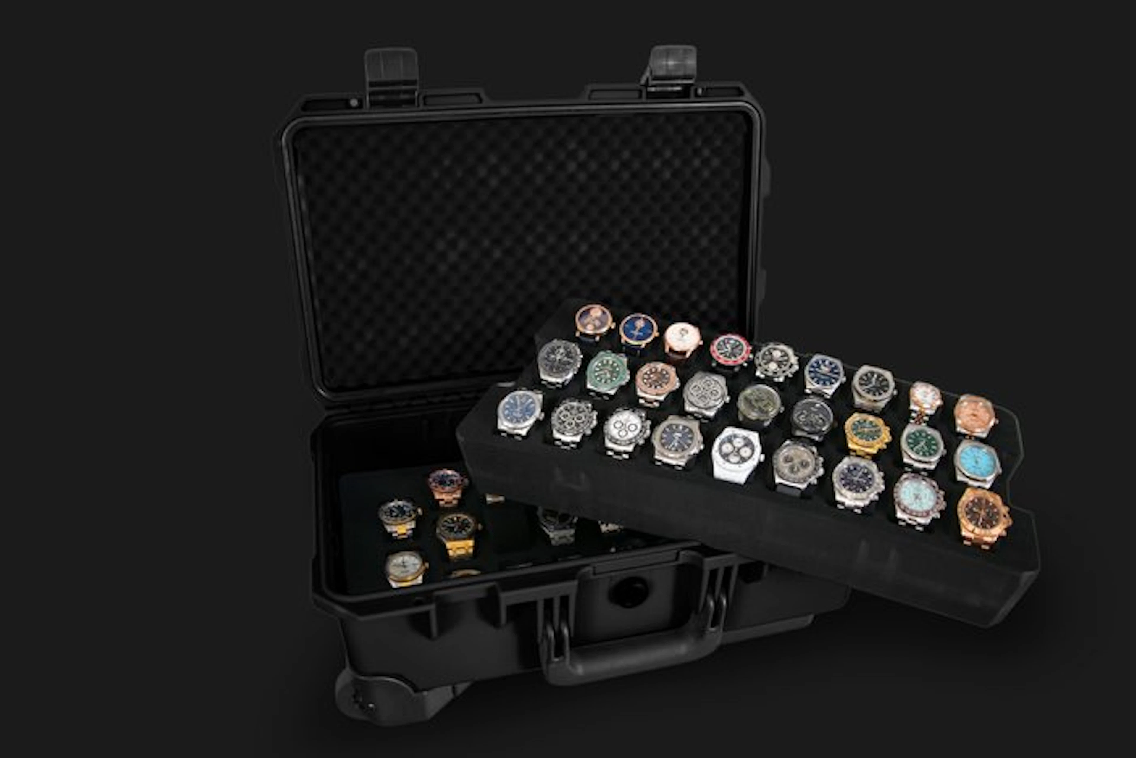 Indestructible Watch Suitcase for 50 Watches - Timepiece...