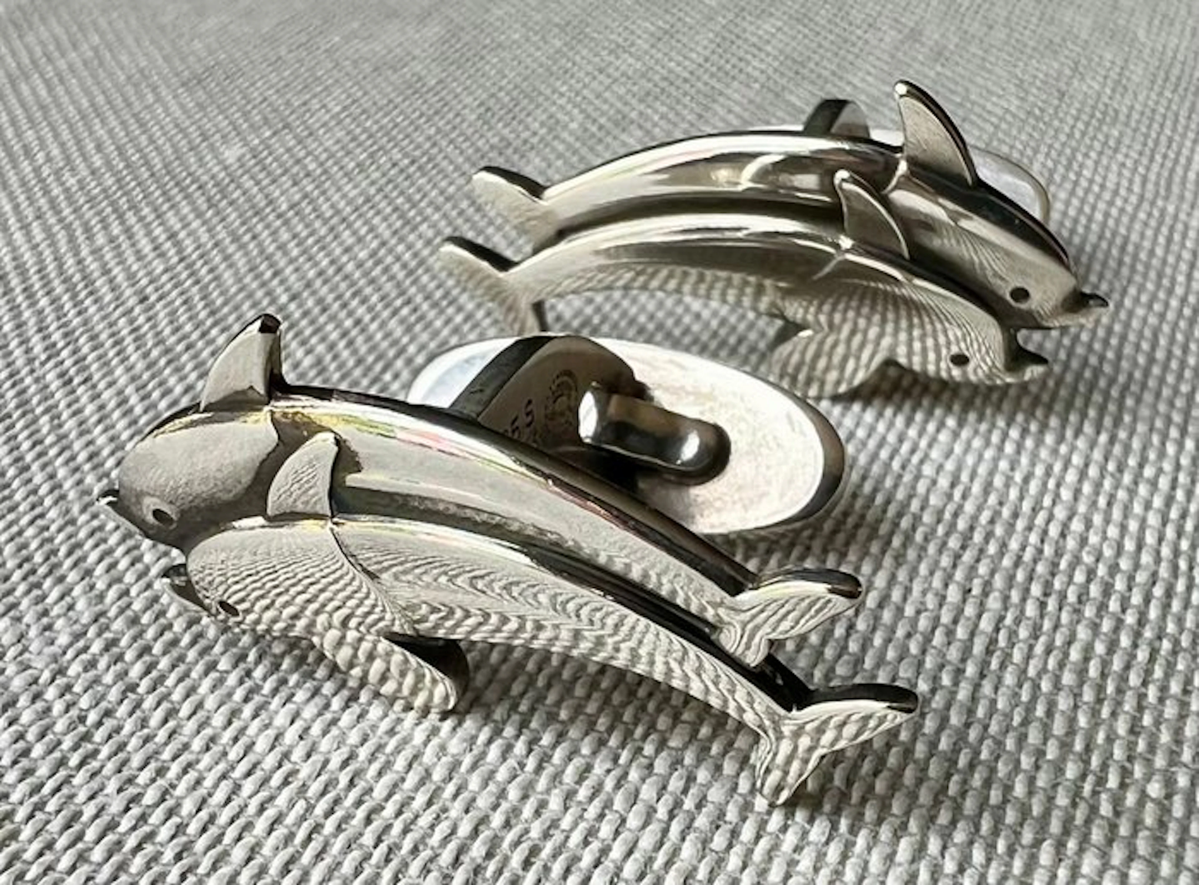 Georg Jensen - Silver - Cufflinks - Arno Malinowski - Dolphin