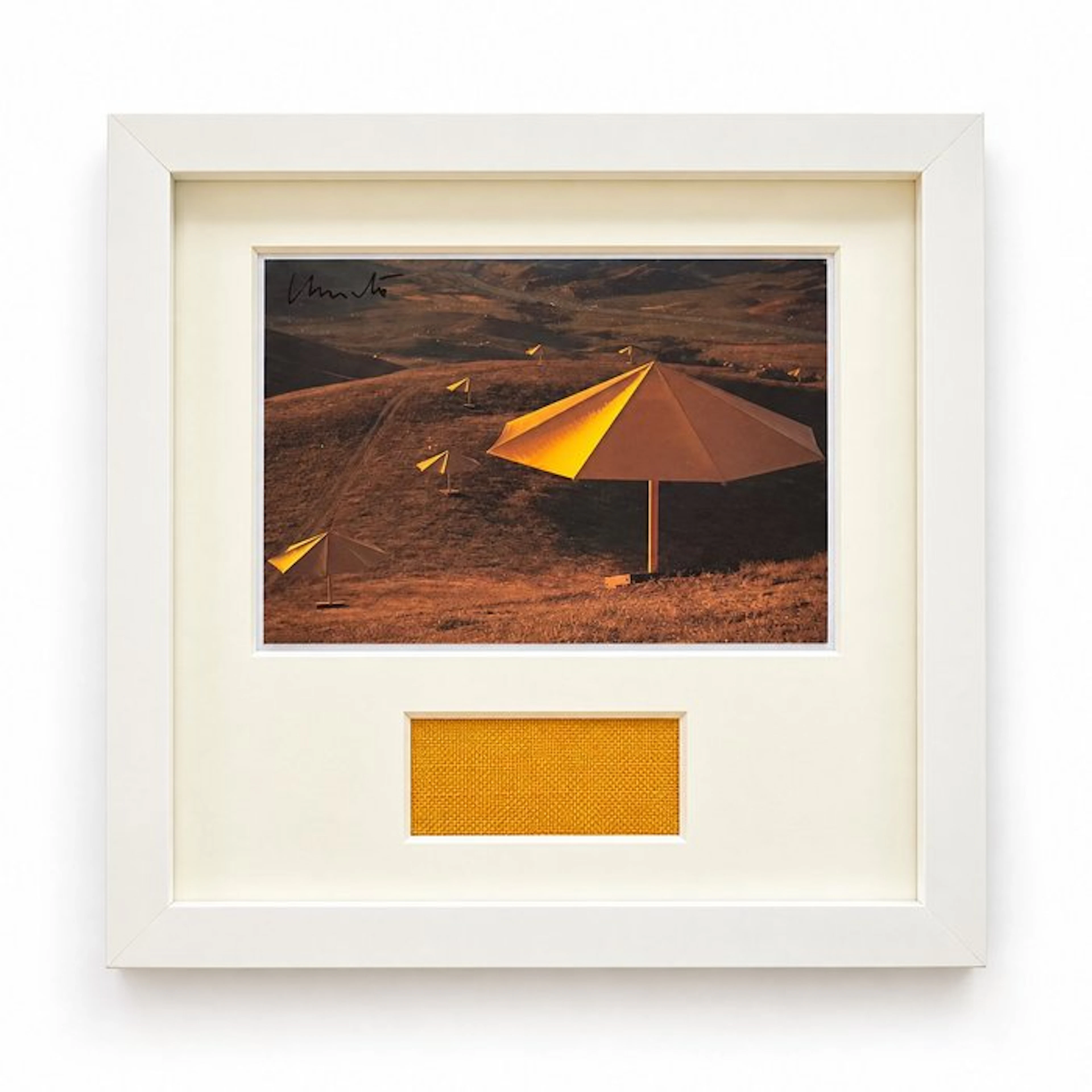 Christo & Jeanne-Claude (1935-2020) - The Yellow Umbrellas - signed by hand