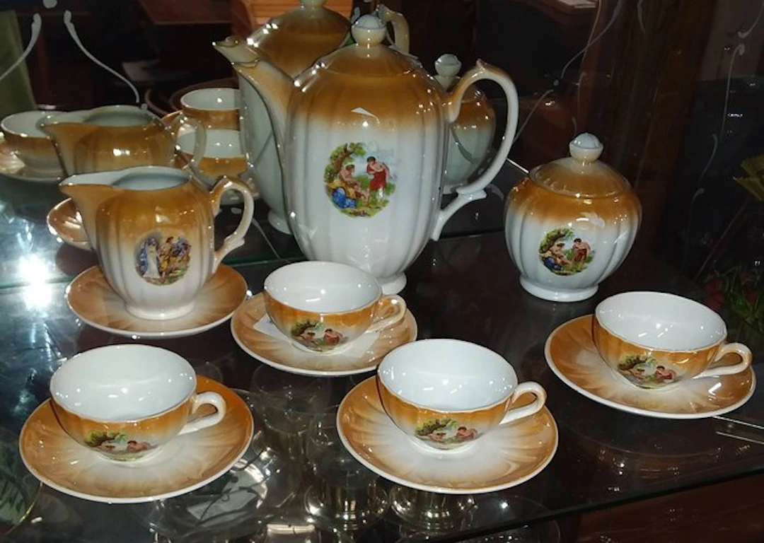 Laveno, Richard Ginori - Angelica Kaufmann - Coffee service - Porcelain