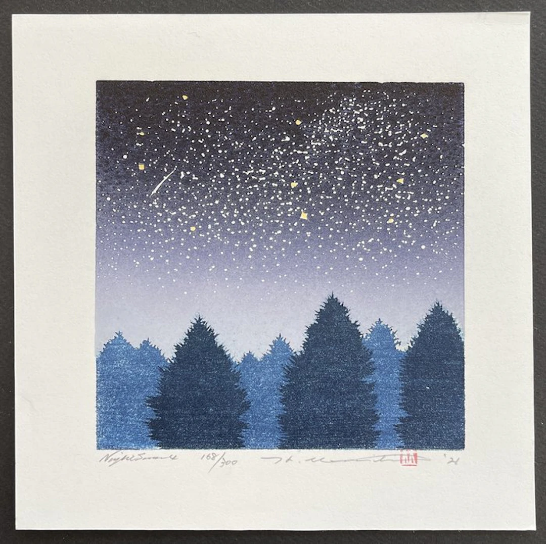 Night Scene 4 - Hajime Namiki 並木一 (b 1947) - Japan (No reserve price)