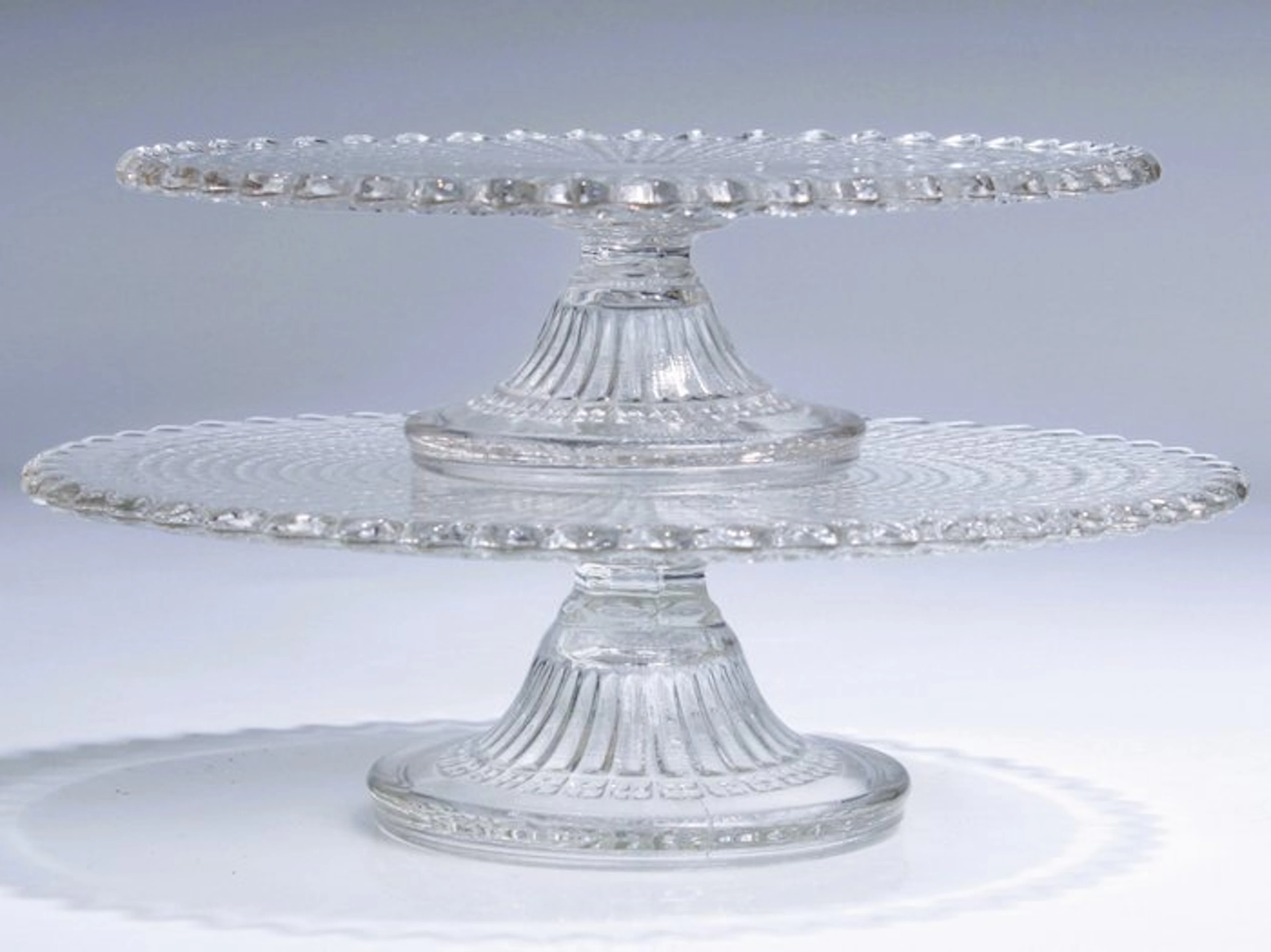Val Saint Lambert - Léon Ledru - Cake stand (2) - Model...