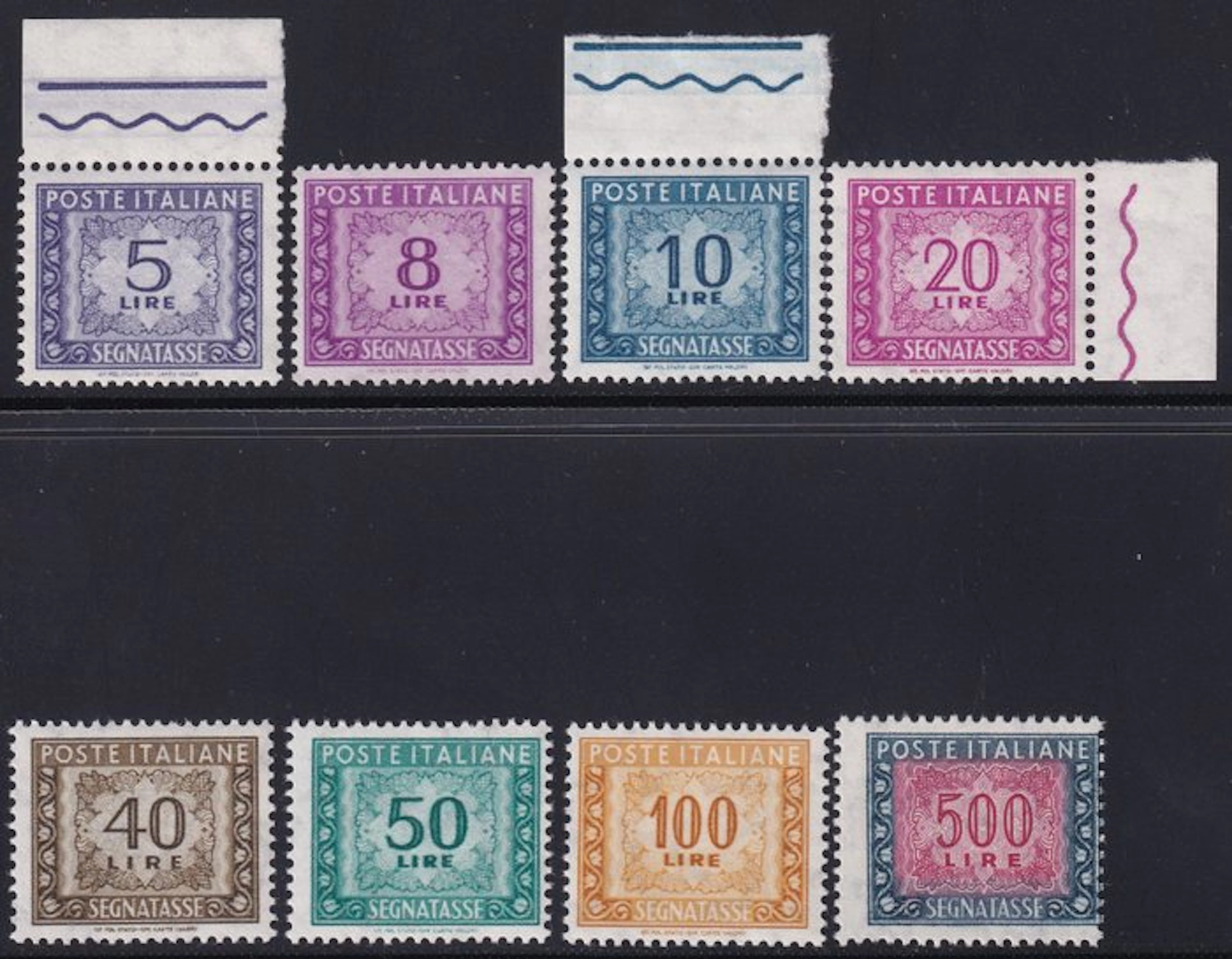 Italian Republic 1955/81 - Date indicator Complete Series...