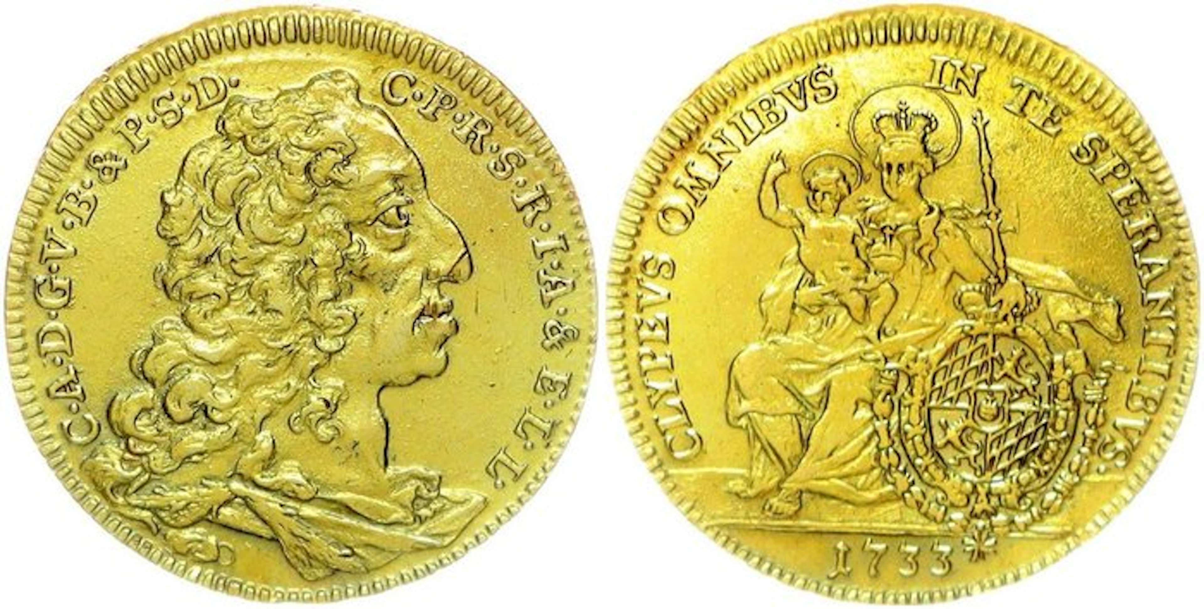 Deutschland Bayern. Karl Albrecht. Karolin 1733